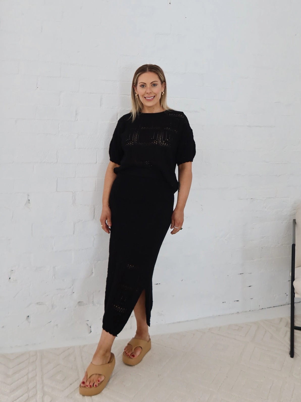 Radiance Crochet Skirt - Black Outfit Lookbook