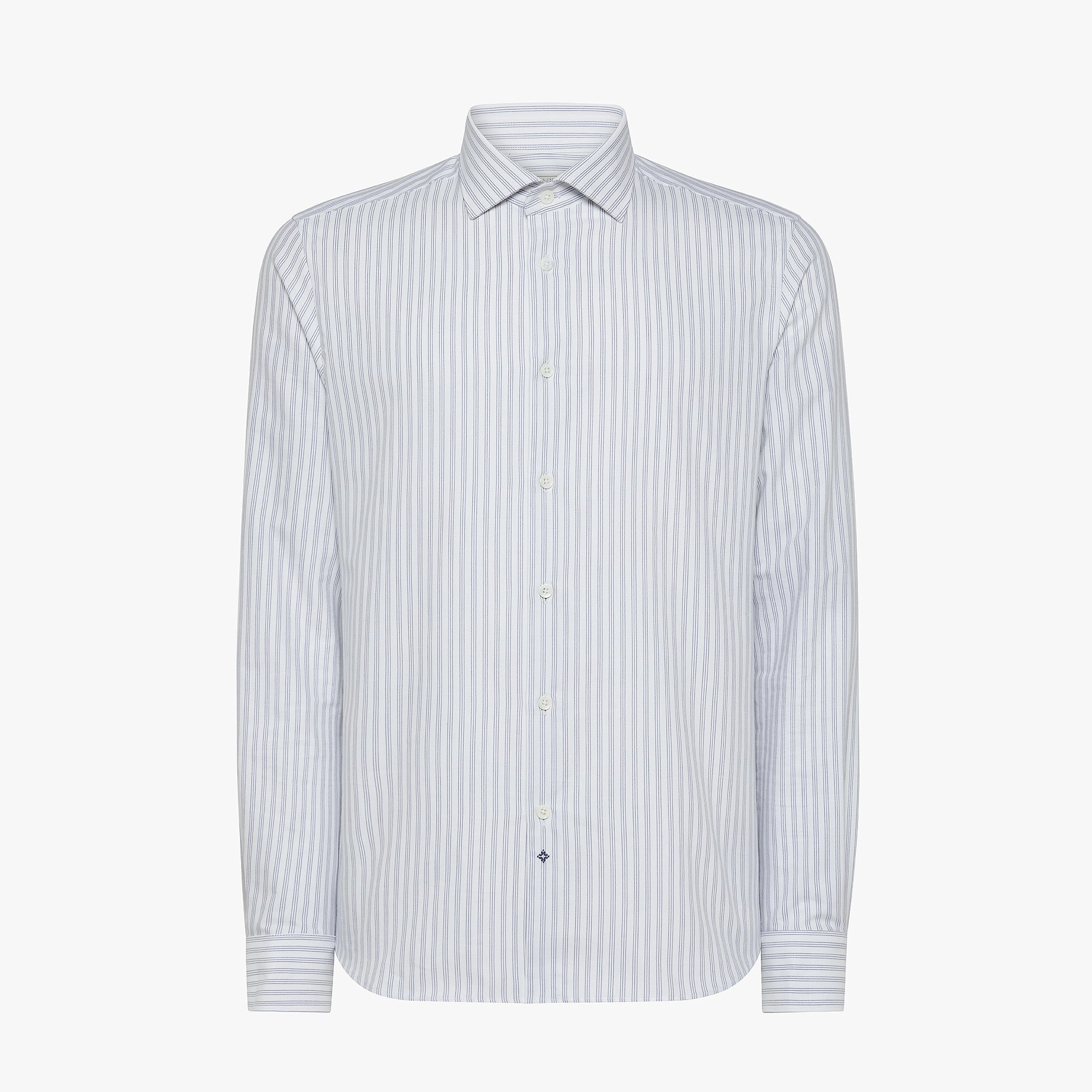 Clamenc shirt Twill Cotton Striped barr?? Weekend Fashion
