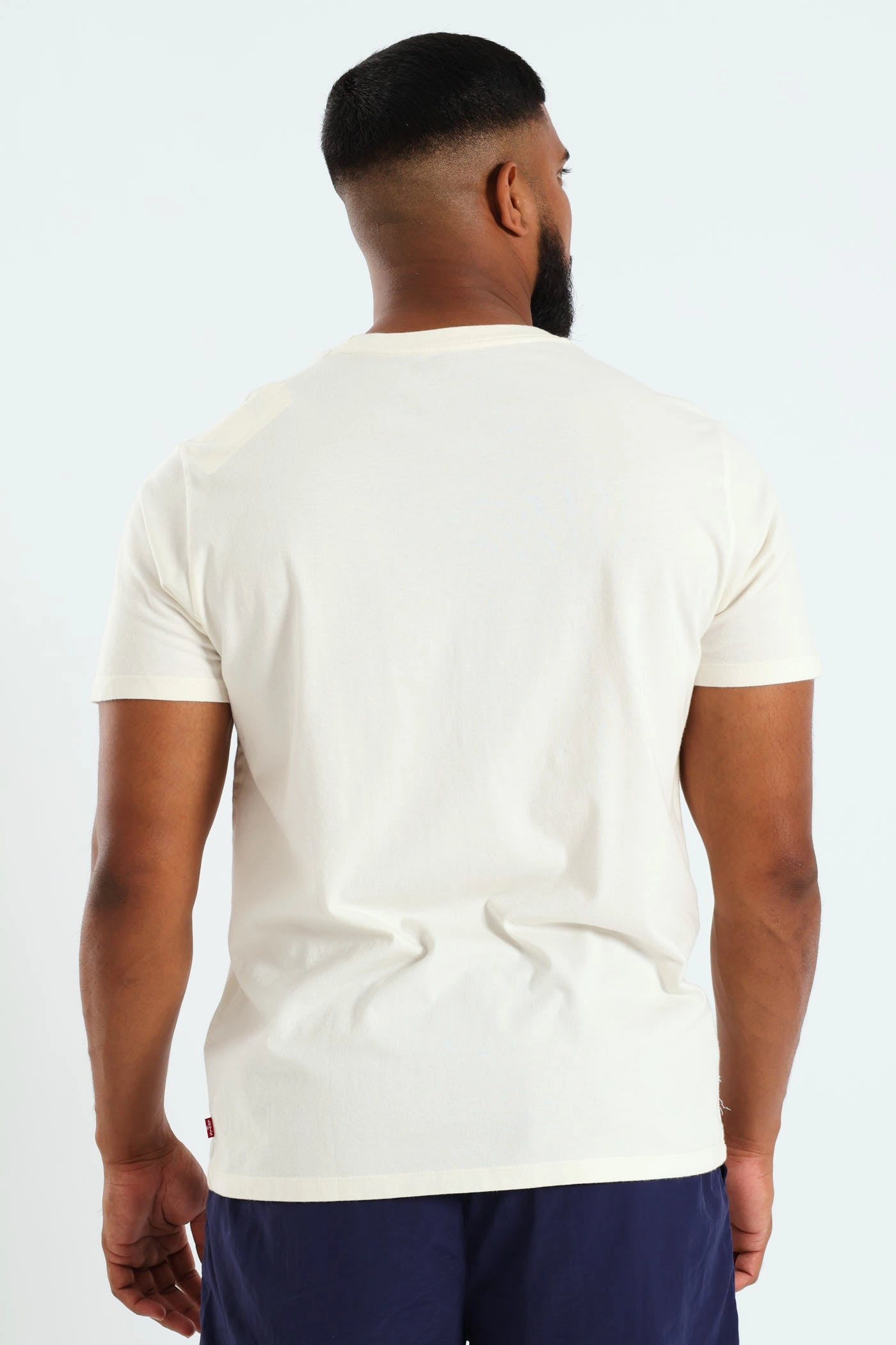 Relaxed Style Essential Top Relaxed Fit Trucker Tee -  White/Blue