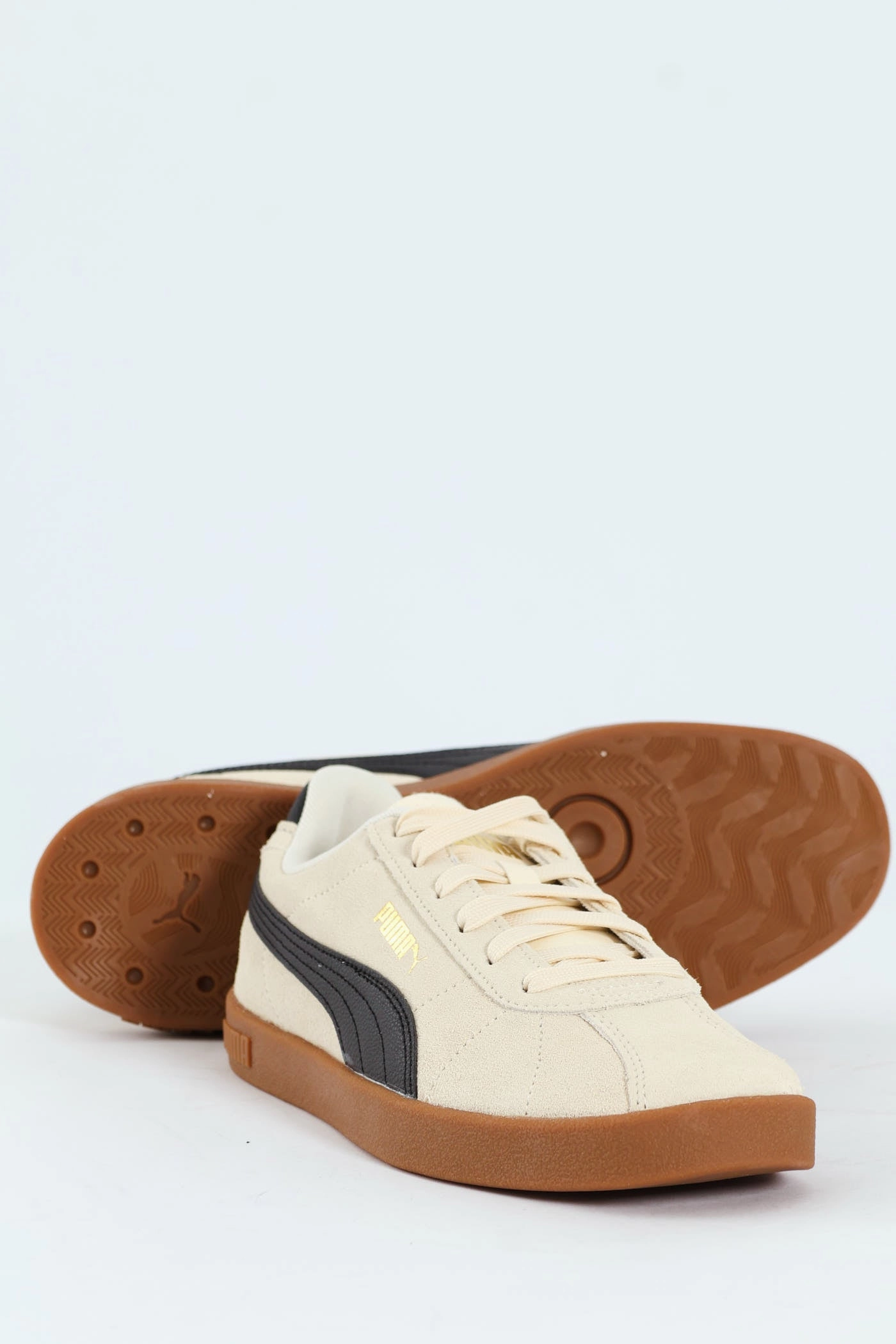 Multi Layer Insole Club II Court Sneaker With Gum Sole - Stone