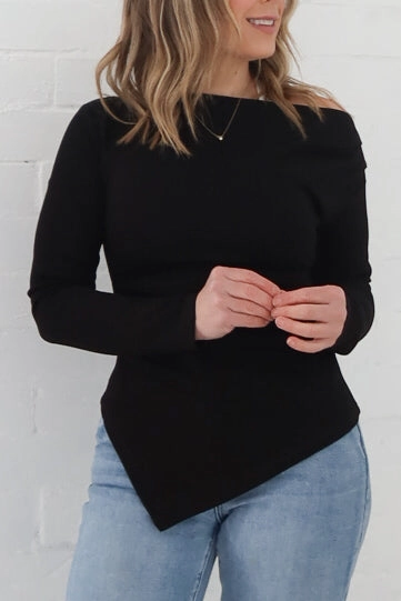 Senior Dry - Cleanable Reid Top - Black