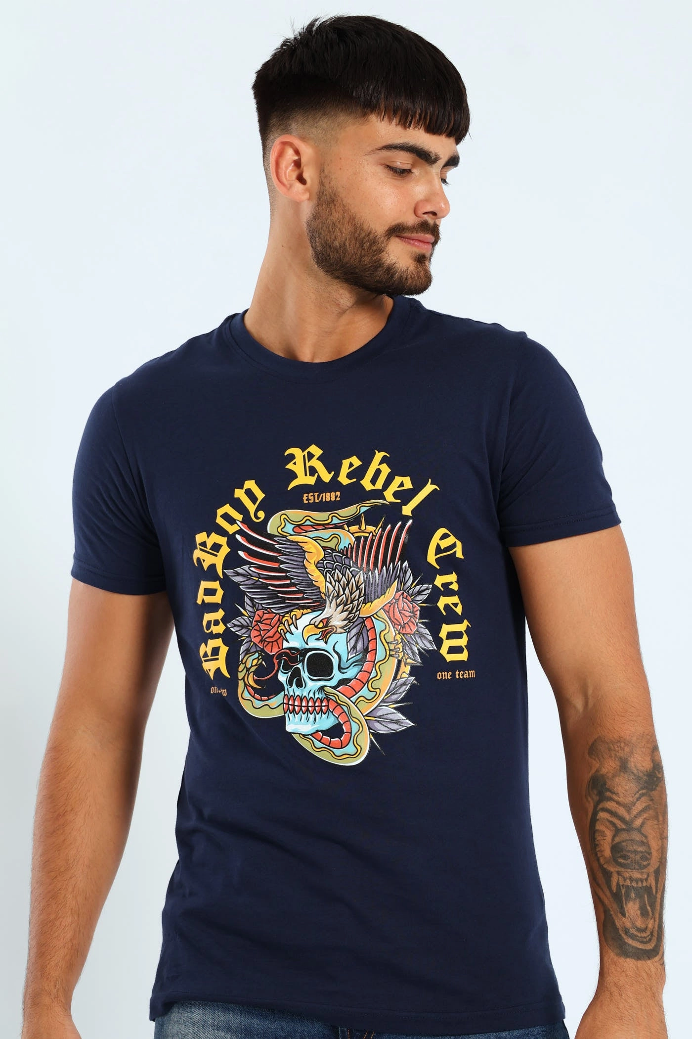 Plus size confidence Rebel Tee - Navy