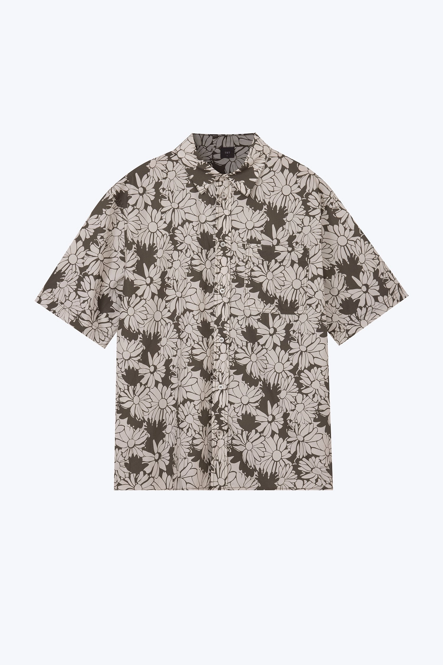 Cozy Vibe Relaxed Fit Floral Shirt - Olive Floral