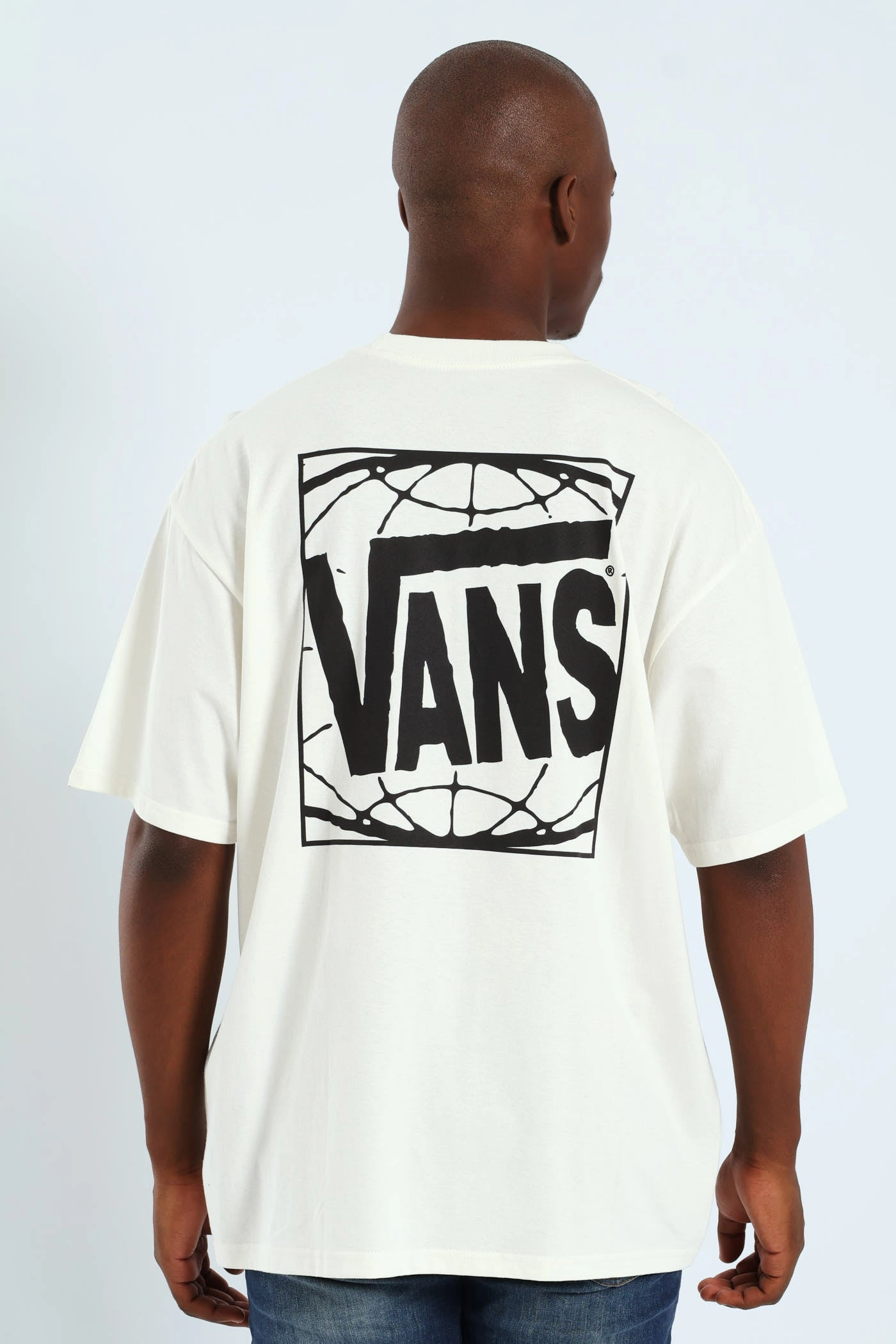 Outdoor Sports Smooth Flatlock Stitching Wide Loose Short Sleeve Tee - Off White