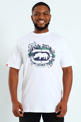 Rhino Multi Pic Tee - White Hypoallergenic Fibers