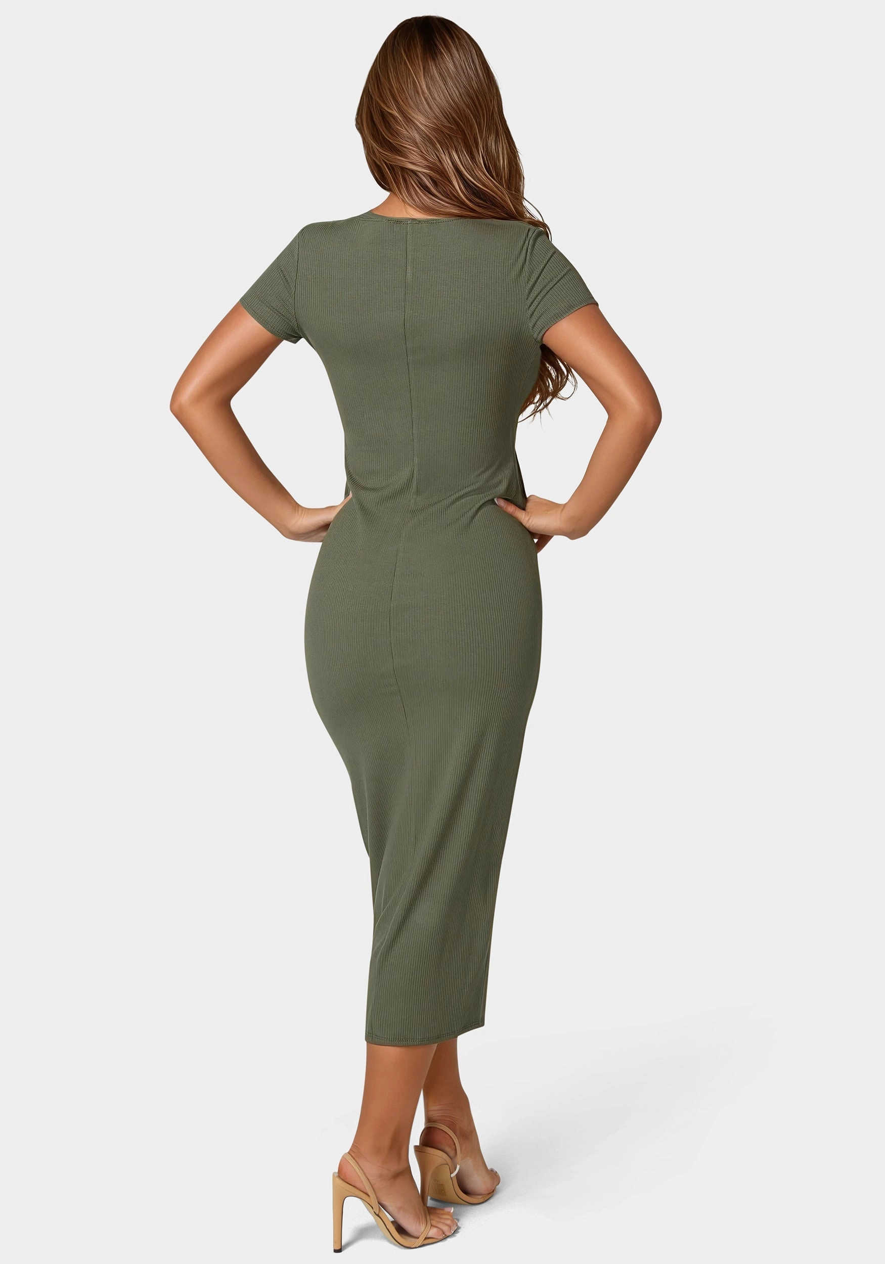 Comfort Look Rib T Shirt Maxi Dress