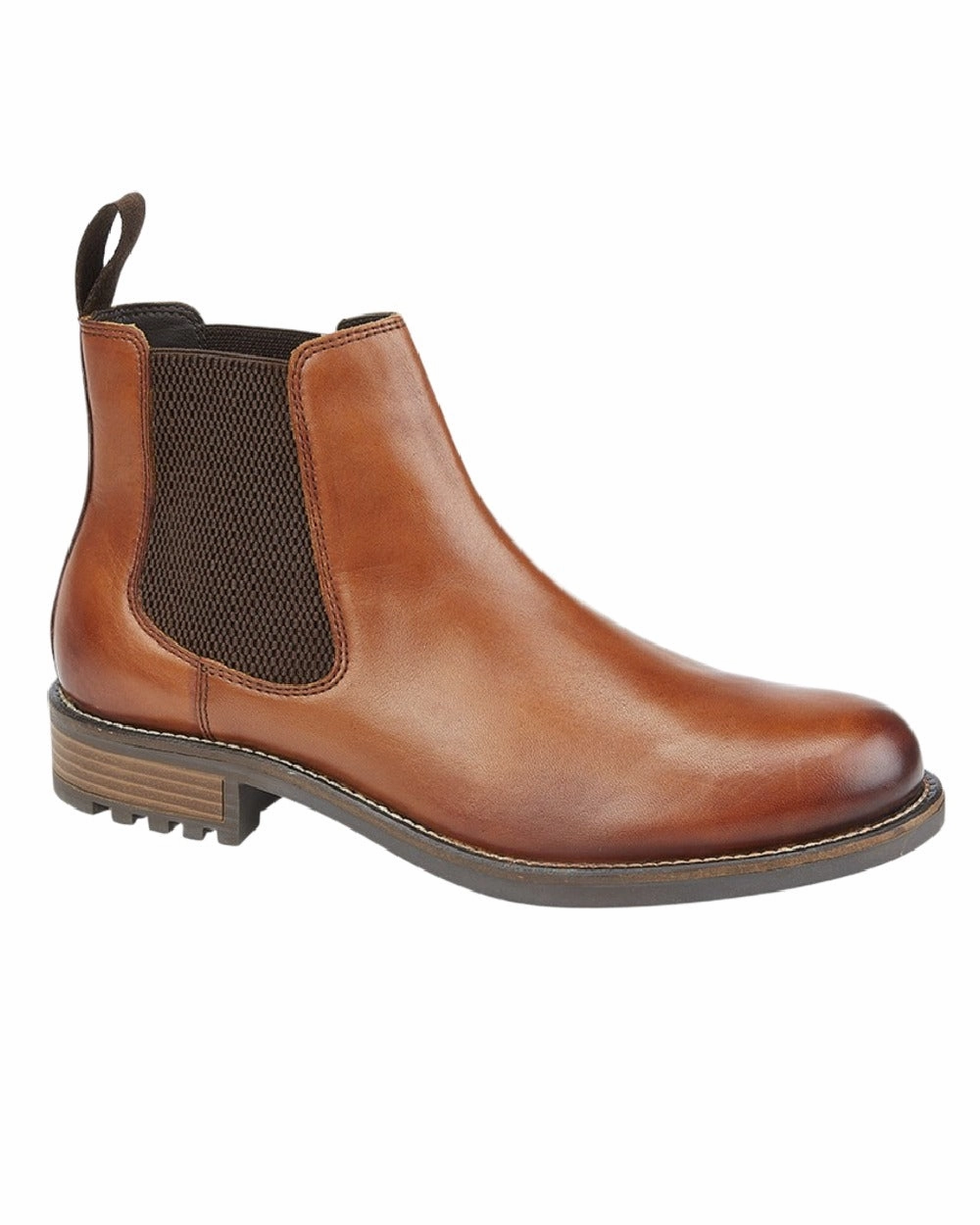 Travel Companion All Season Roamers Mens Elgin Tan Leather Twin Gusset Boots