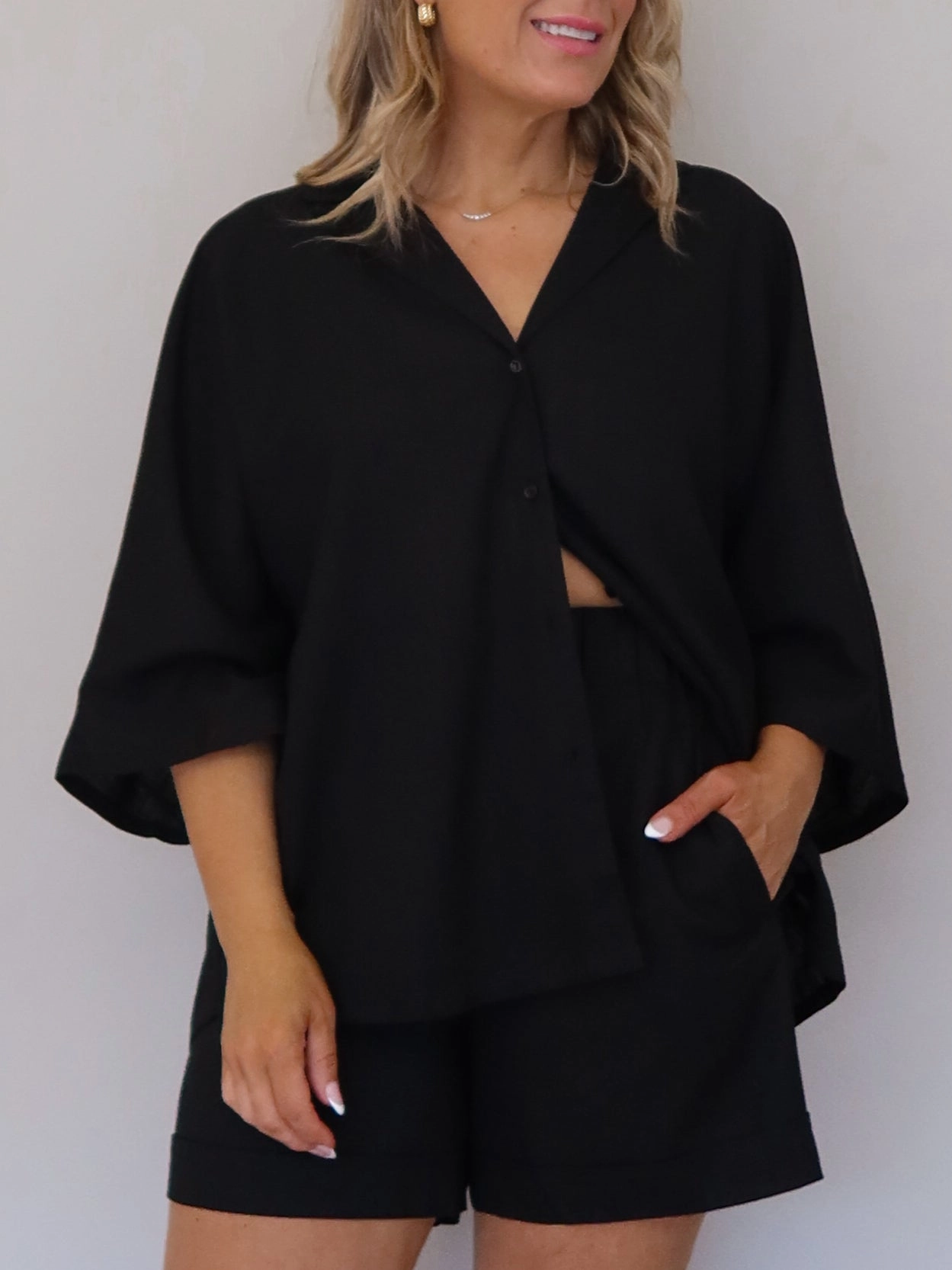 Quick Adjust Flame Retardant Coating Boden Shorts - Black