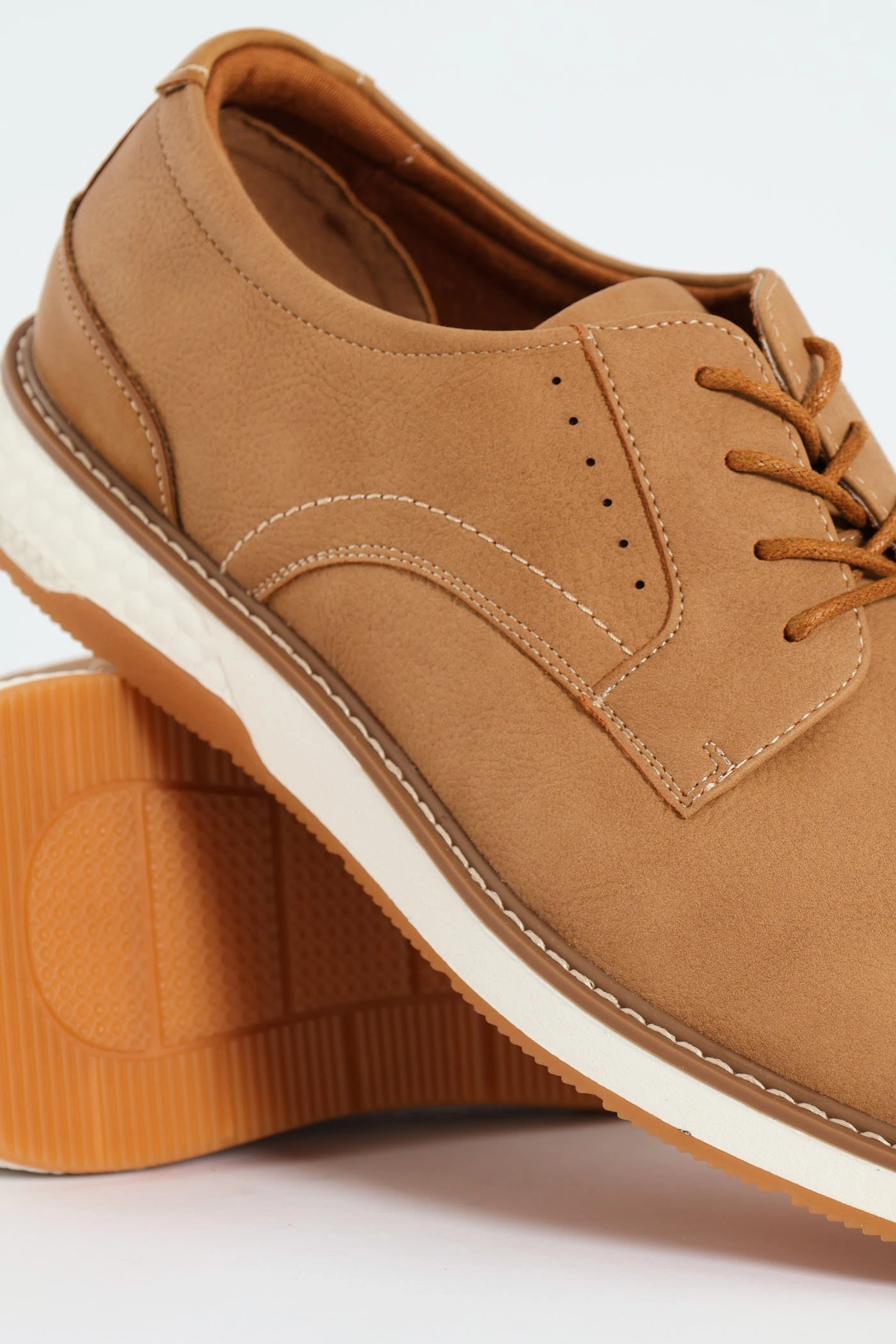 Cool Support Romerro Smart Casual Closed Toe Lace Up - Beige