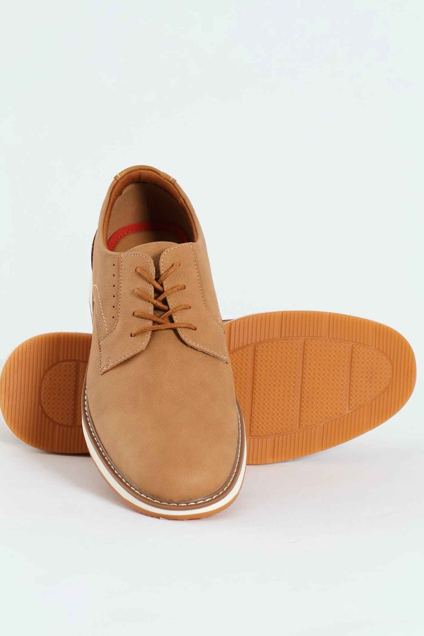 Dark color Romerro Smart Casual Closed Toe Lace Up - Beige