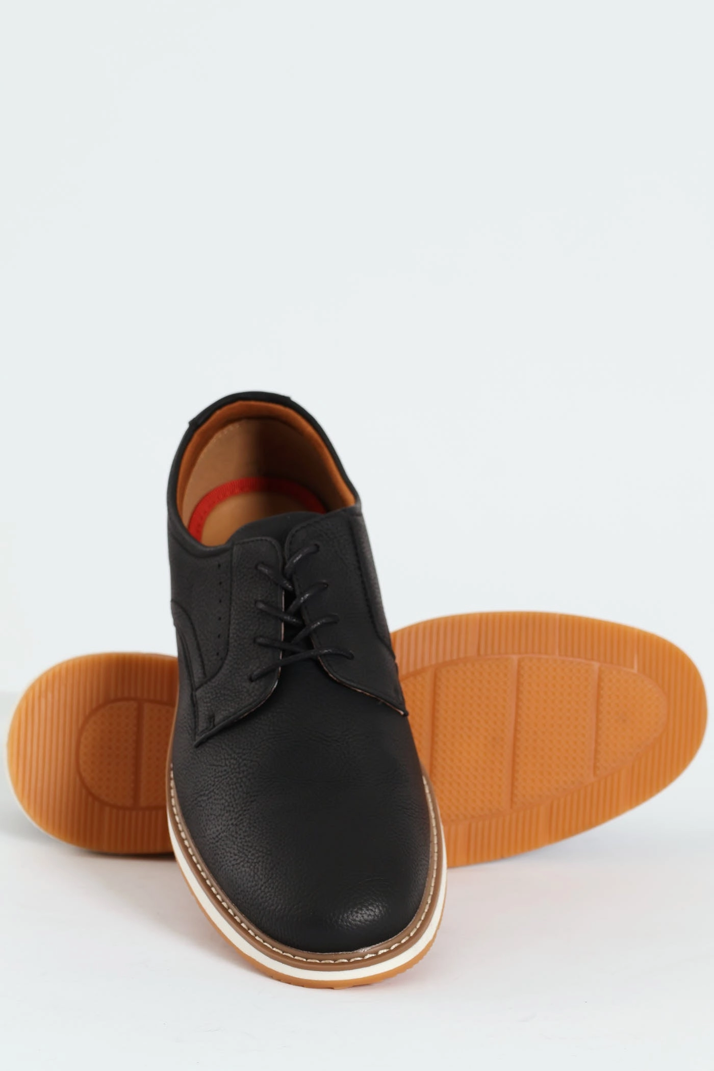 Romerro Smart Casual Closed Toe Lace Up - Black Camera Ready