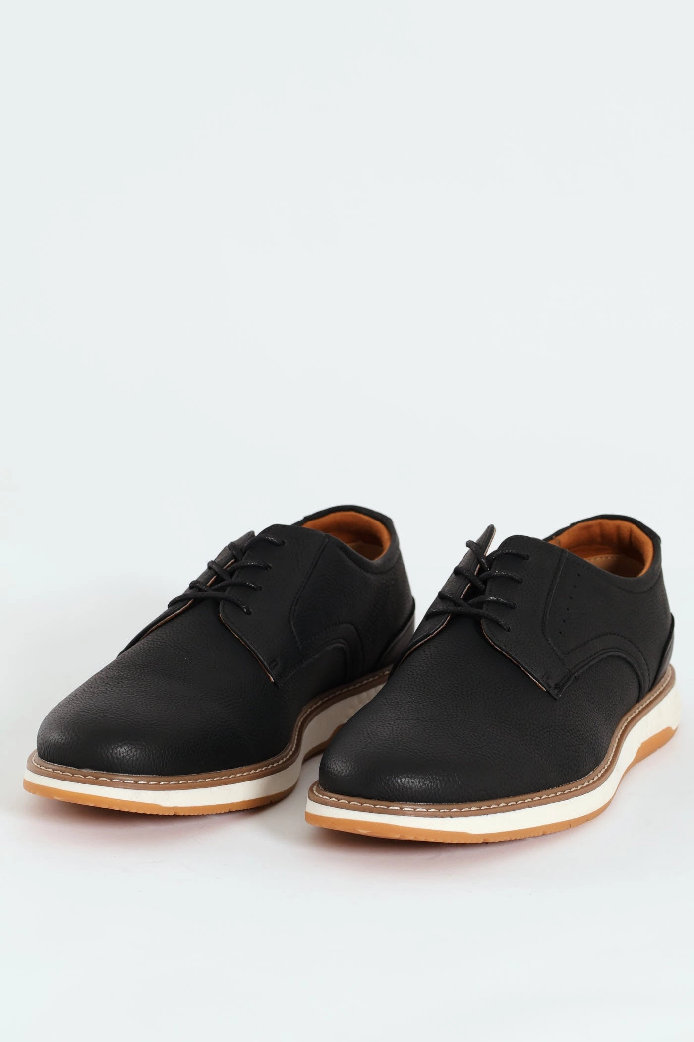 Groom Pair Romerro Smart Casual Closed Toe Lace Up - Black