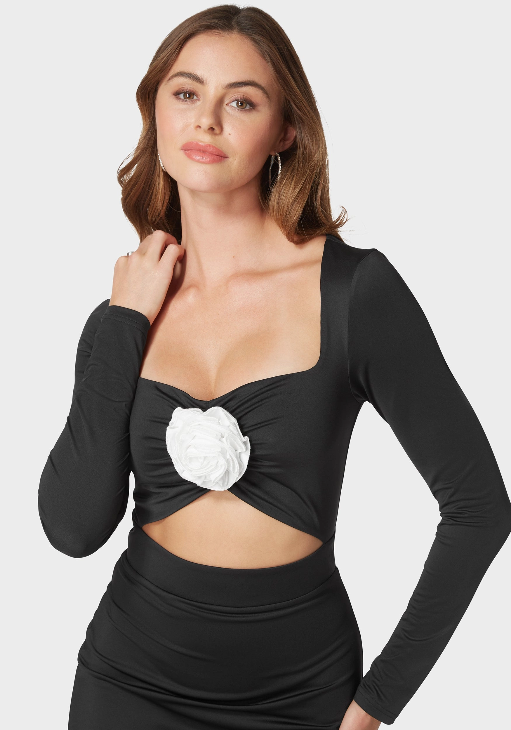 Social Ease Rosaline Cutout Midi Dress