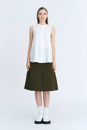 Ruffle Hem Skirt [AT] Soft Outfit