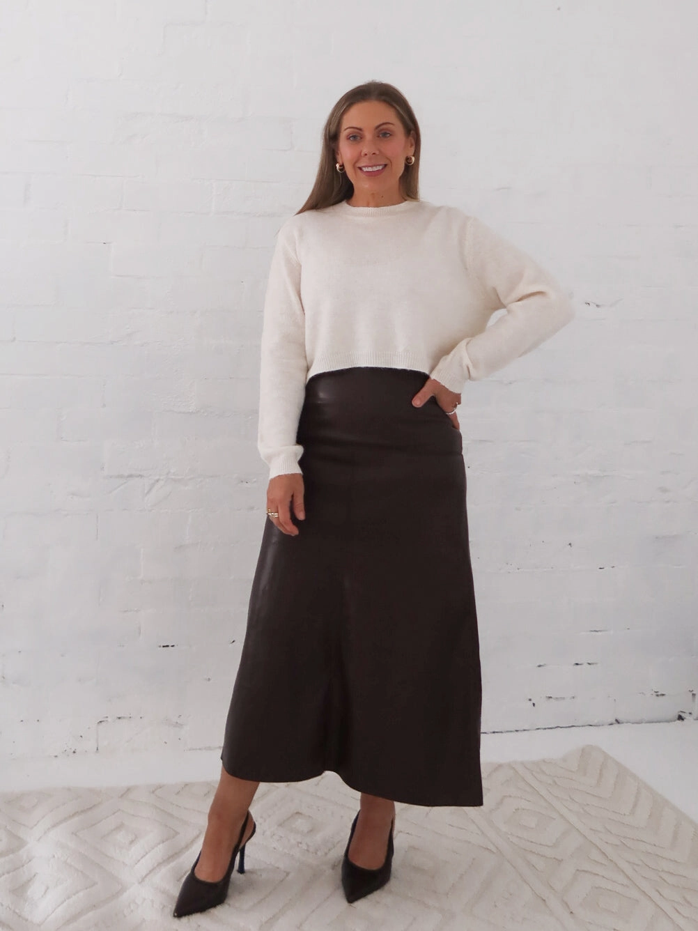 Saffy Skirt - Chocolate Silicone Grip Trim