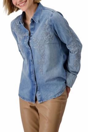 Affordable Luxury TENCIL LACE SHIRT - 409492MNR