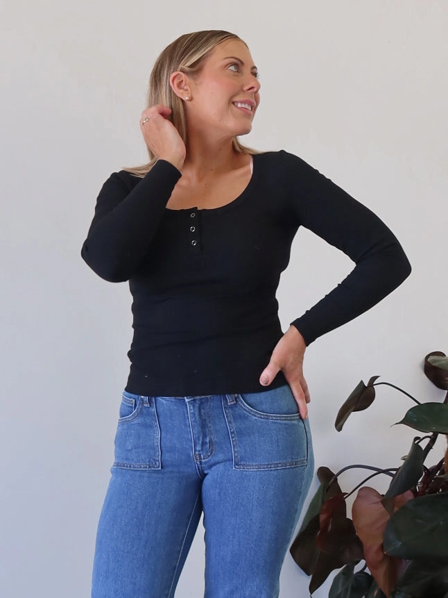 Prudence Top - Black High - end Mall