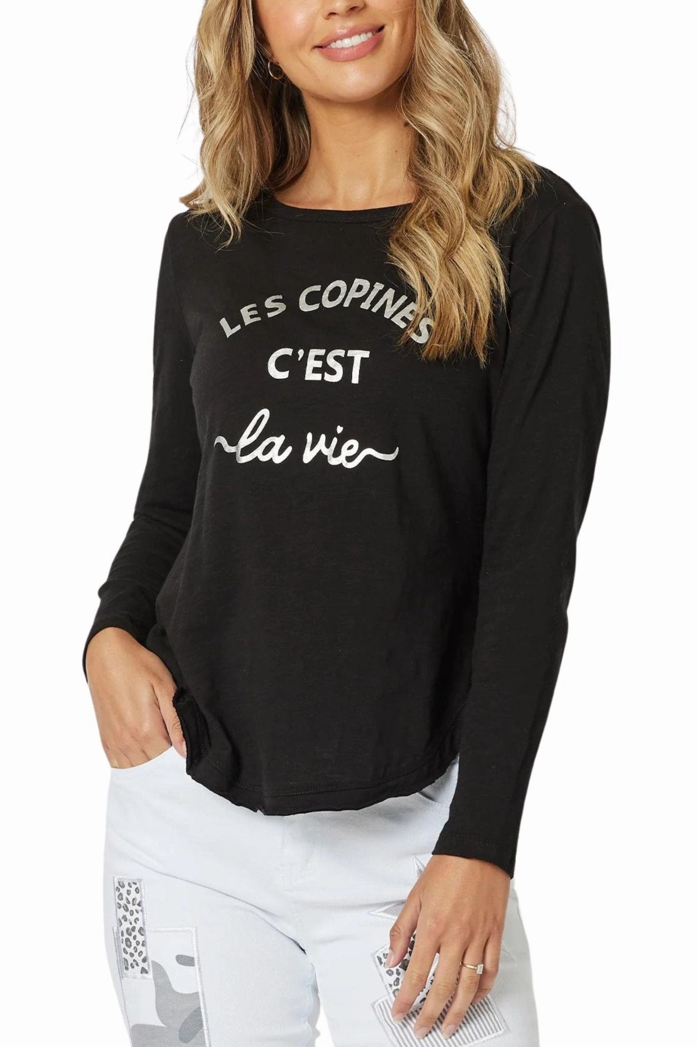 LES COPINES L/S TEE - 45293T Fade Resistant Coating
