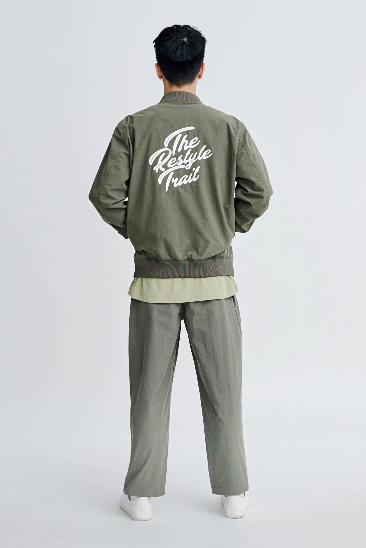 "Restyle Trait" Signature Casual Bomber Jacket [AT] Zip Pockets