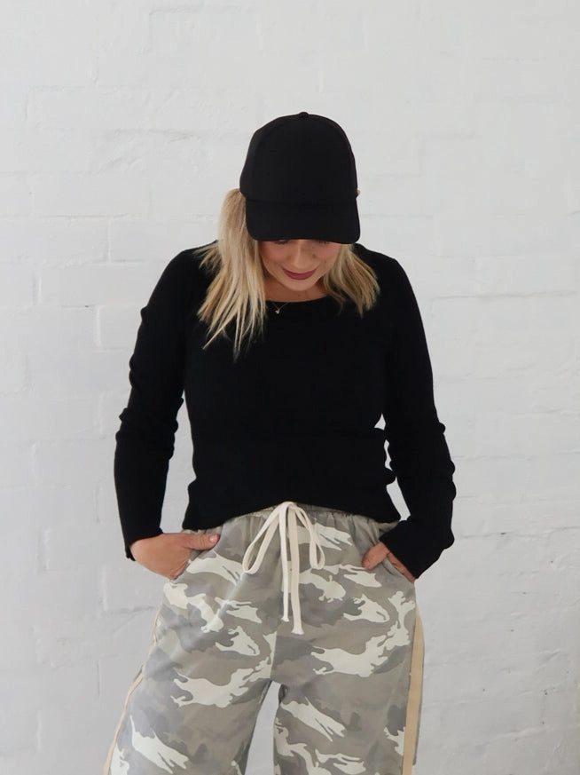 student Movie Selma Knit Top - Black