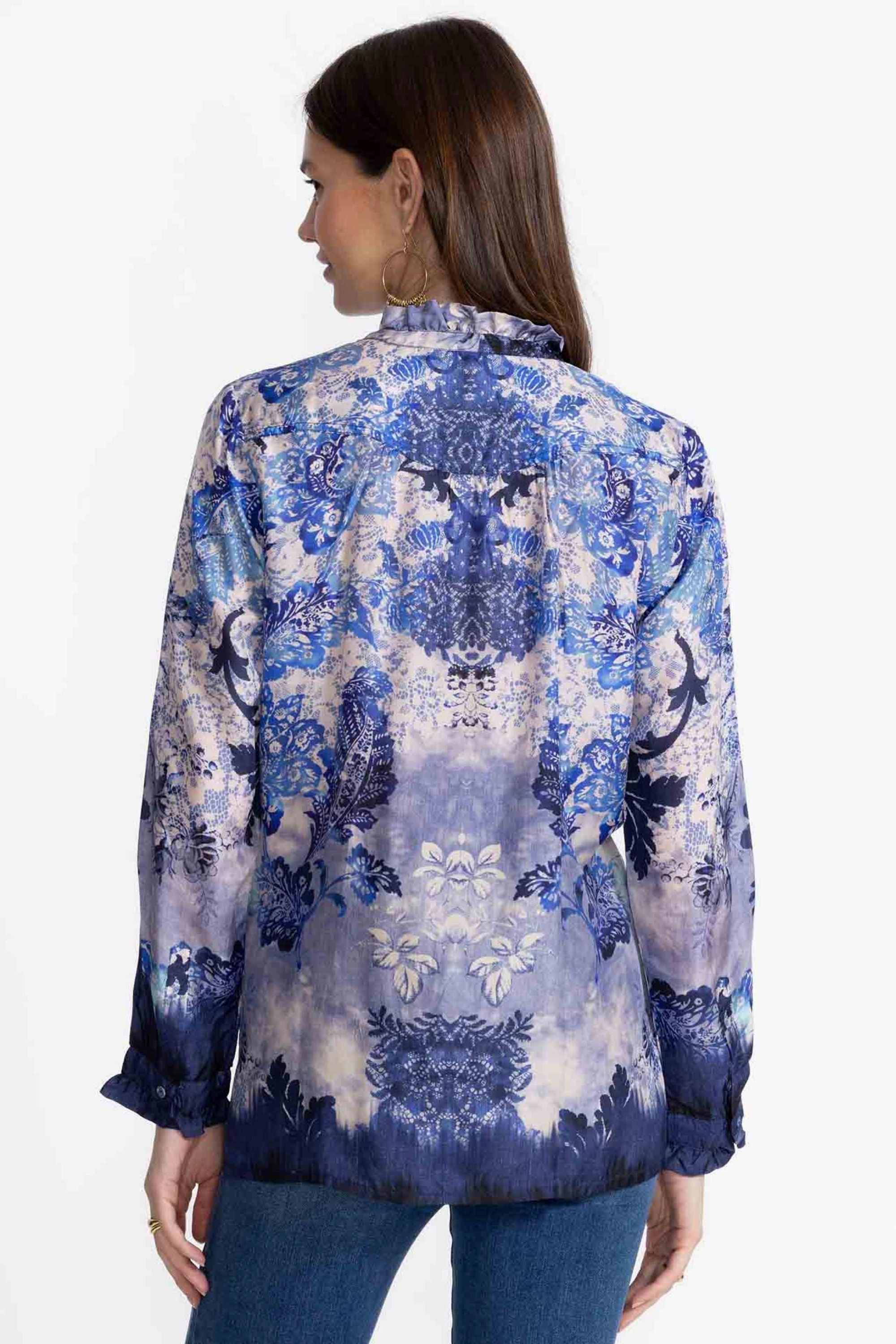 Geometric Print Short Sleeve SHIVONNE SHIRT - C14425-2