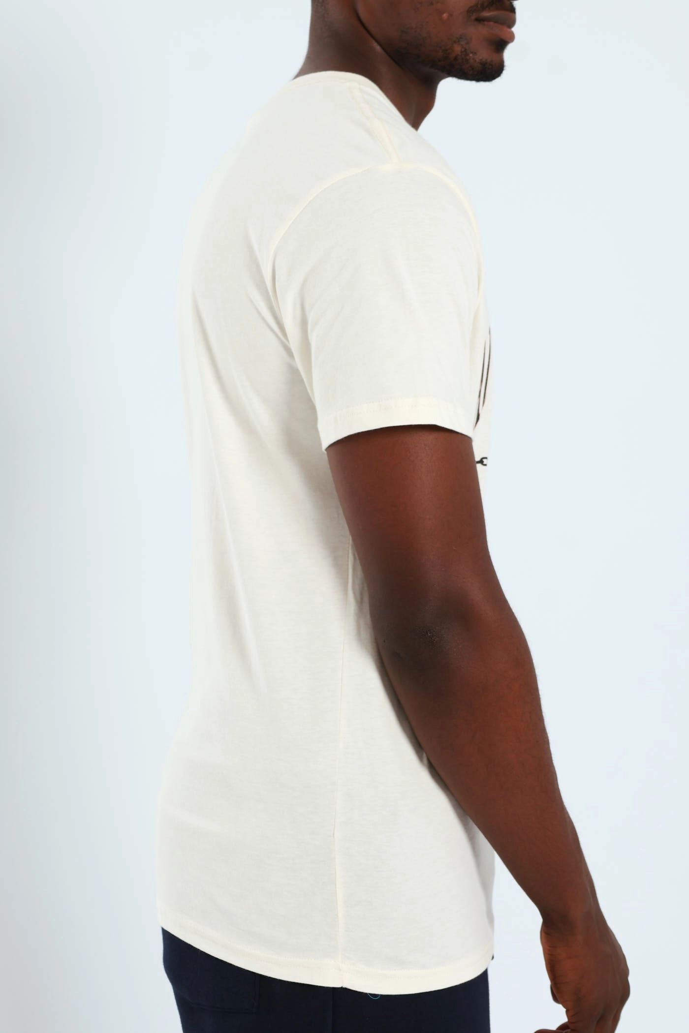 Holiday Style Seasonal Must-Have Short Sleeve Basic Print Tee - Cream