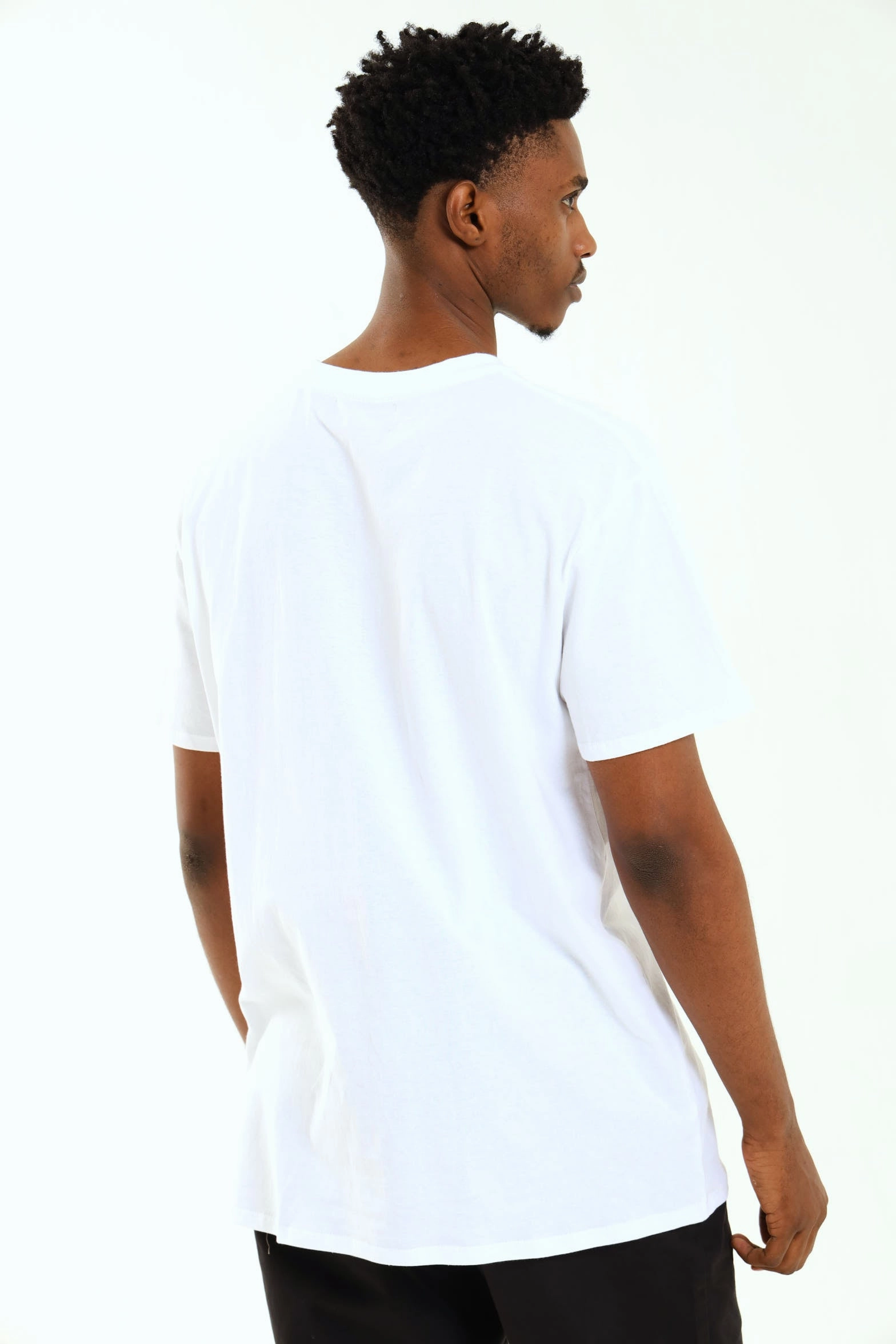 Short Sleeve Basic Print Tee - White Eco-friendly Active Style Trend