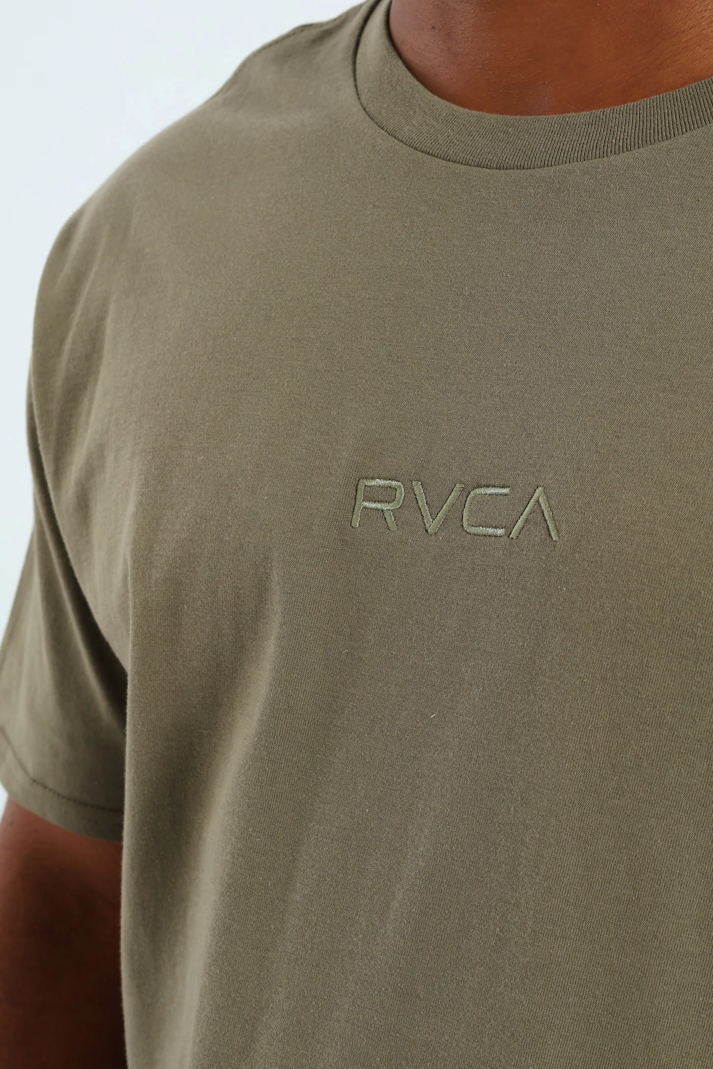 Cozy Vibe Short Sleeve Branded Tee - Olive