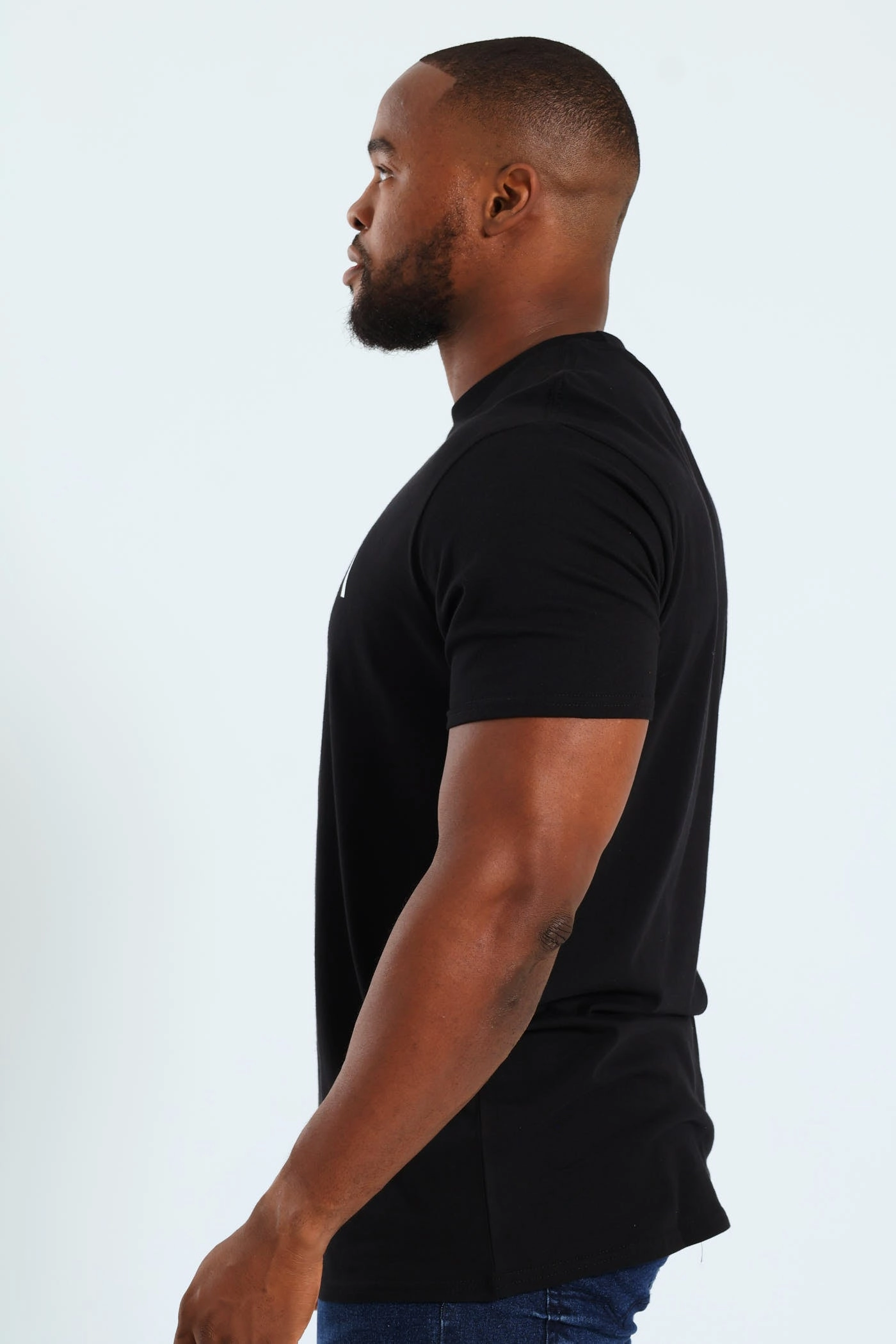 Wrinkle Resistant Finish Short Sleeve Tee - Black