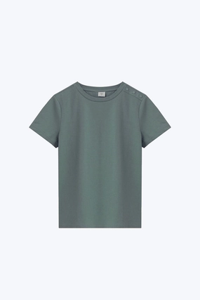 Shoulder Button Tee Fun and Comfortable Trendy Vibe