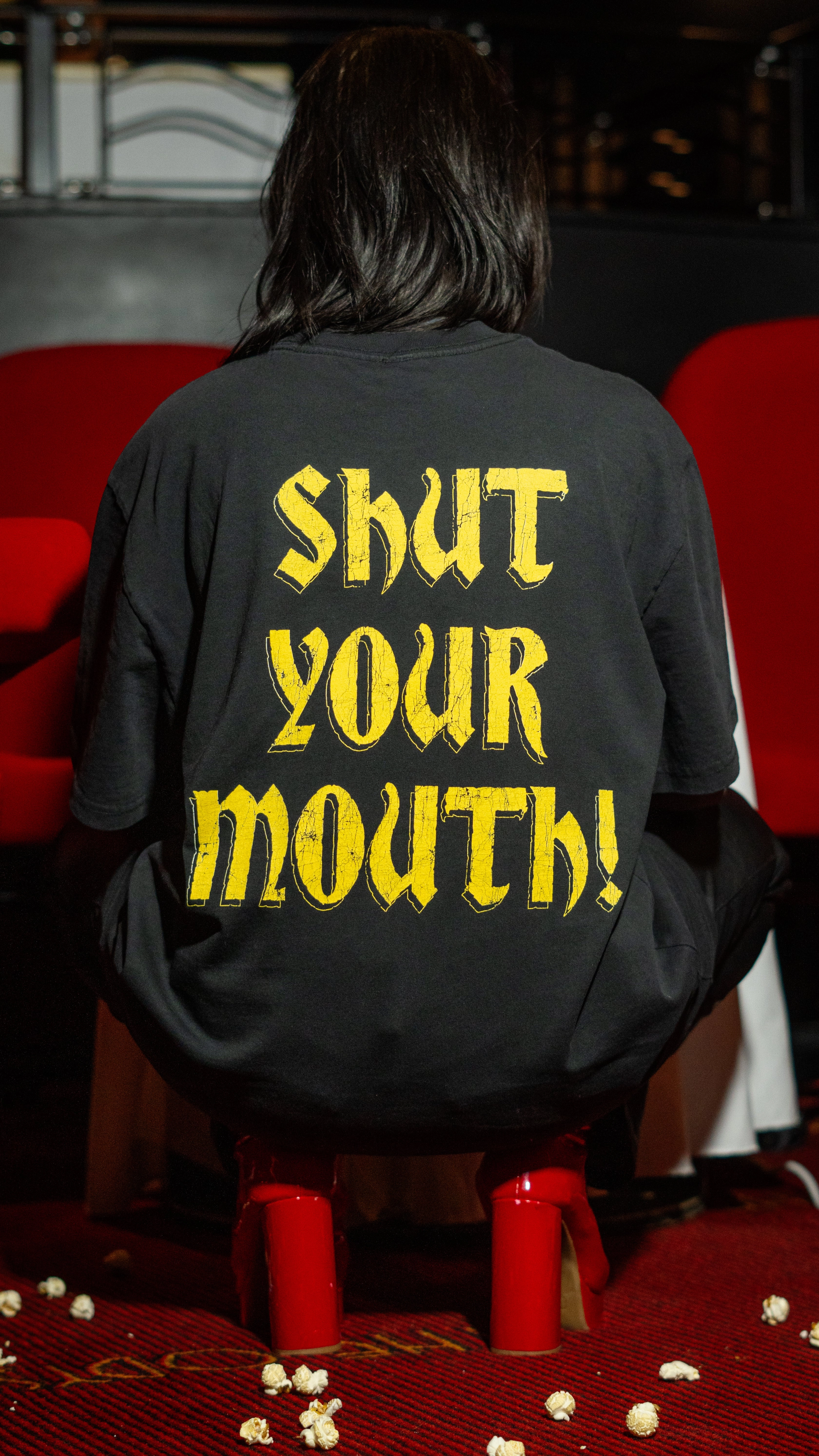 TaglessDesign Odor Resistant Coating Shut Your Mouth Tee / F&B Print