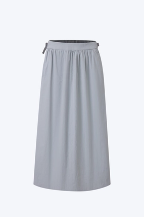 Side Buckle Skirt - Dusty Blue Simple Styling Easy Layer
