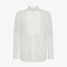 Conrad Smoking shirt in Popeline Giza Cotton Everyday Style Chic Casual Wear