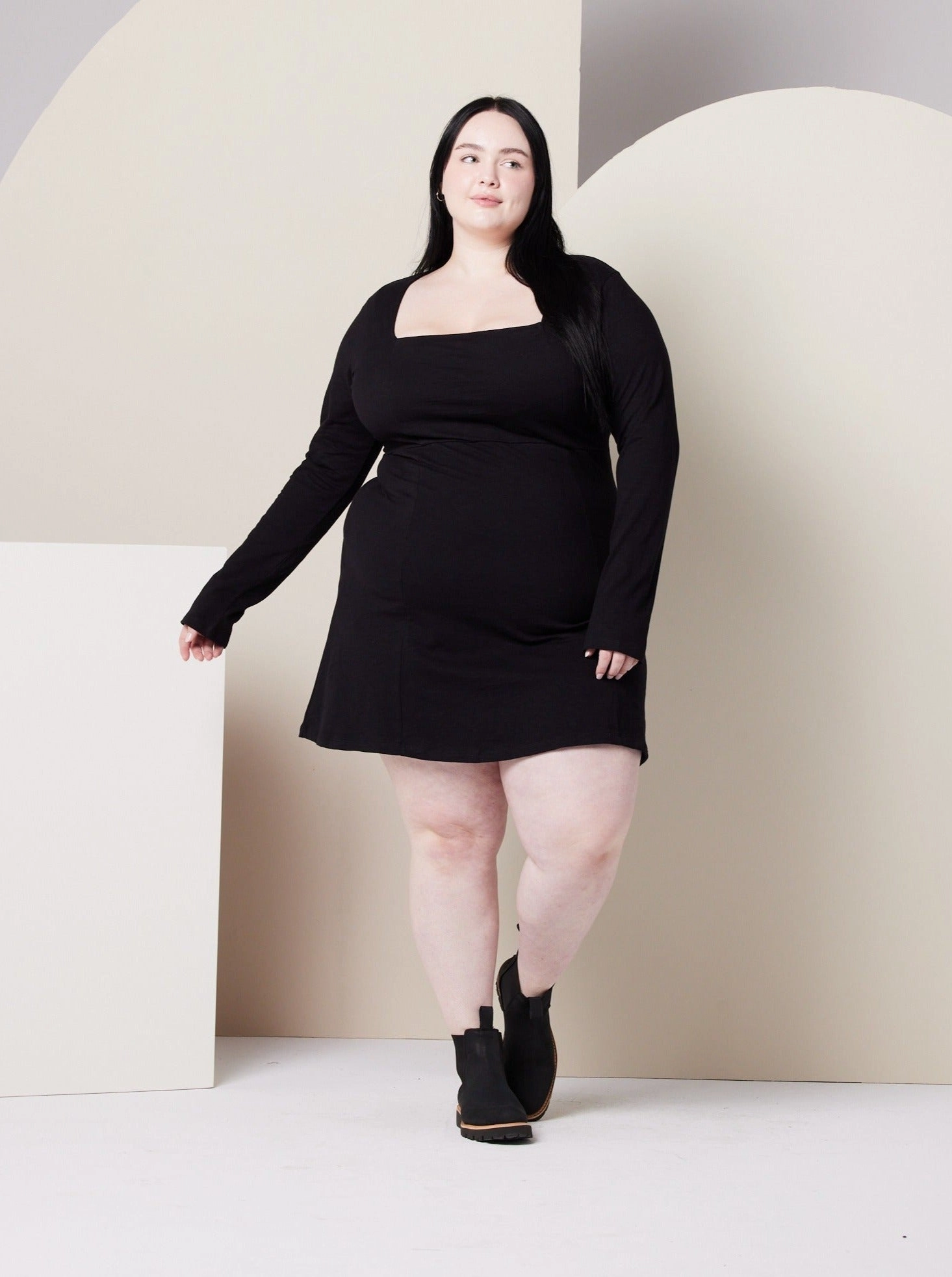 BreathableLining Joy Glow Sonnet Dress - Black