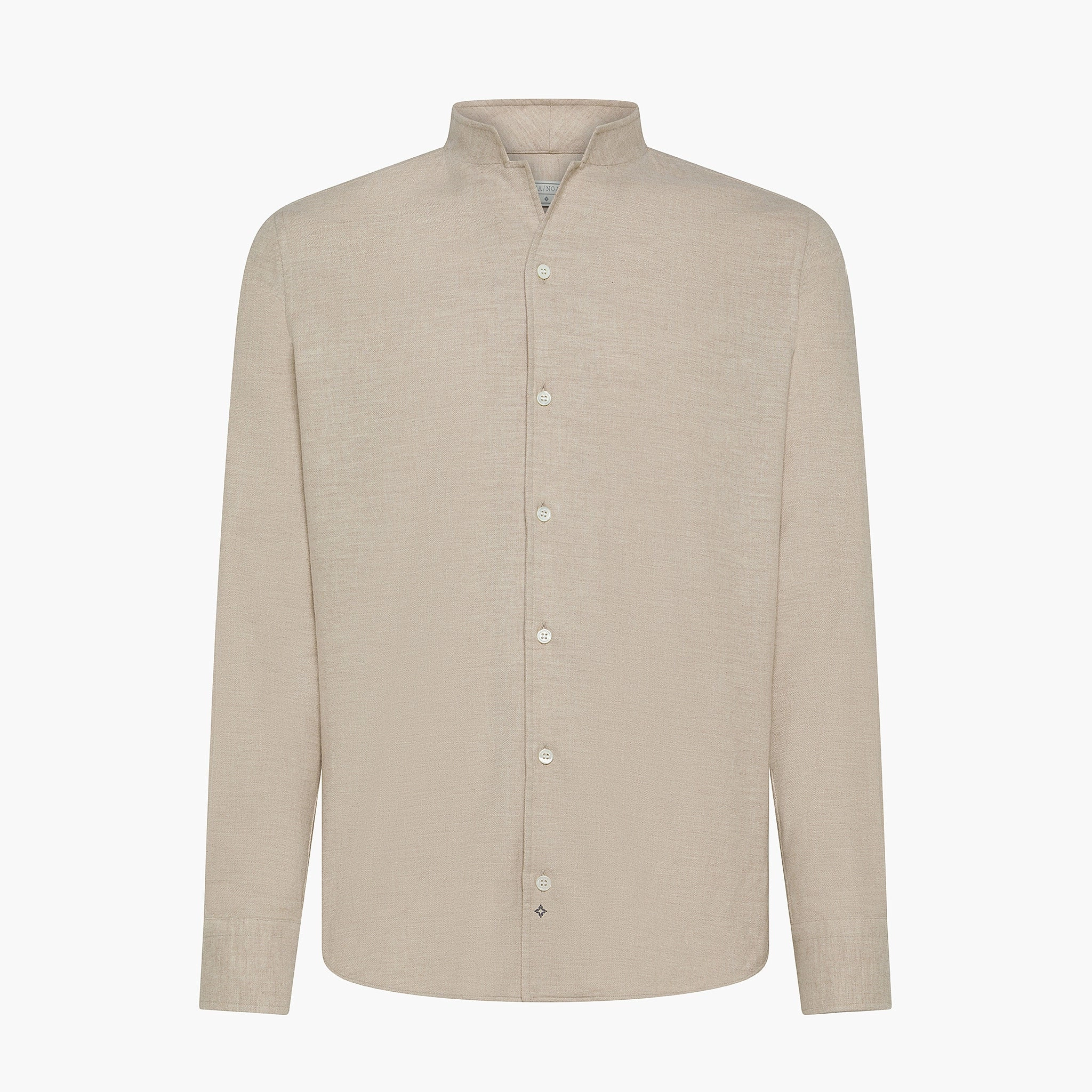 Nihel shirt in Organic Cotton Flannel Breathable Essentials Neutral Color