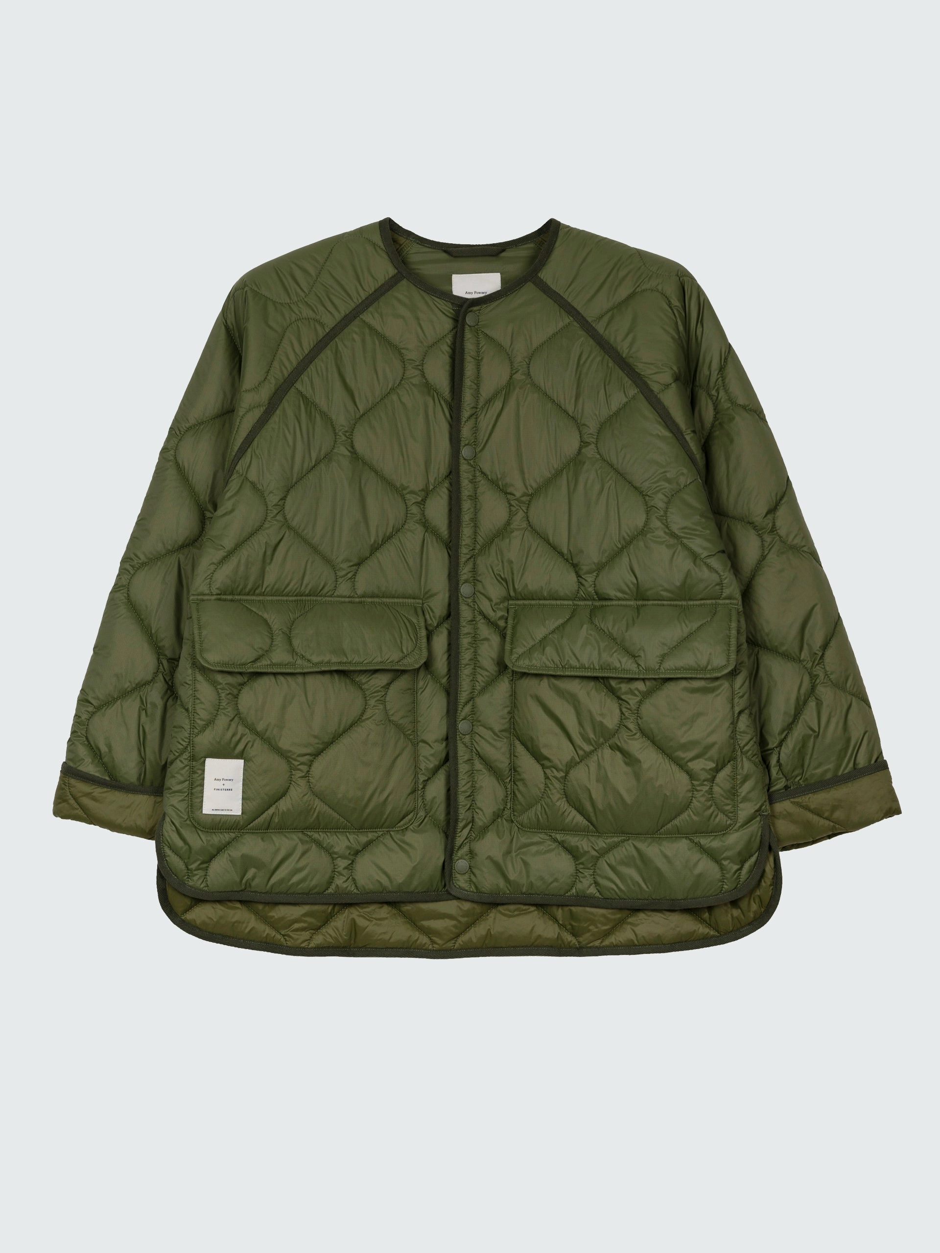 Hooded Versatile Design Moisture Control Fibers Amy Powney   Finisterre Women's Oversized Quilted Jacket