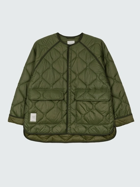 Hooded Versatile Design Moisture Control Fibers Amy Powney   Finisterre Women's Oversized Quilted Jacket