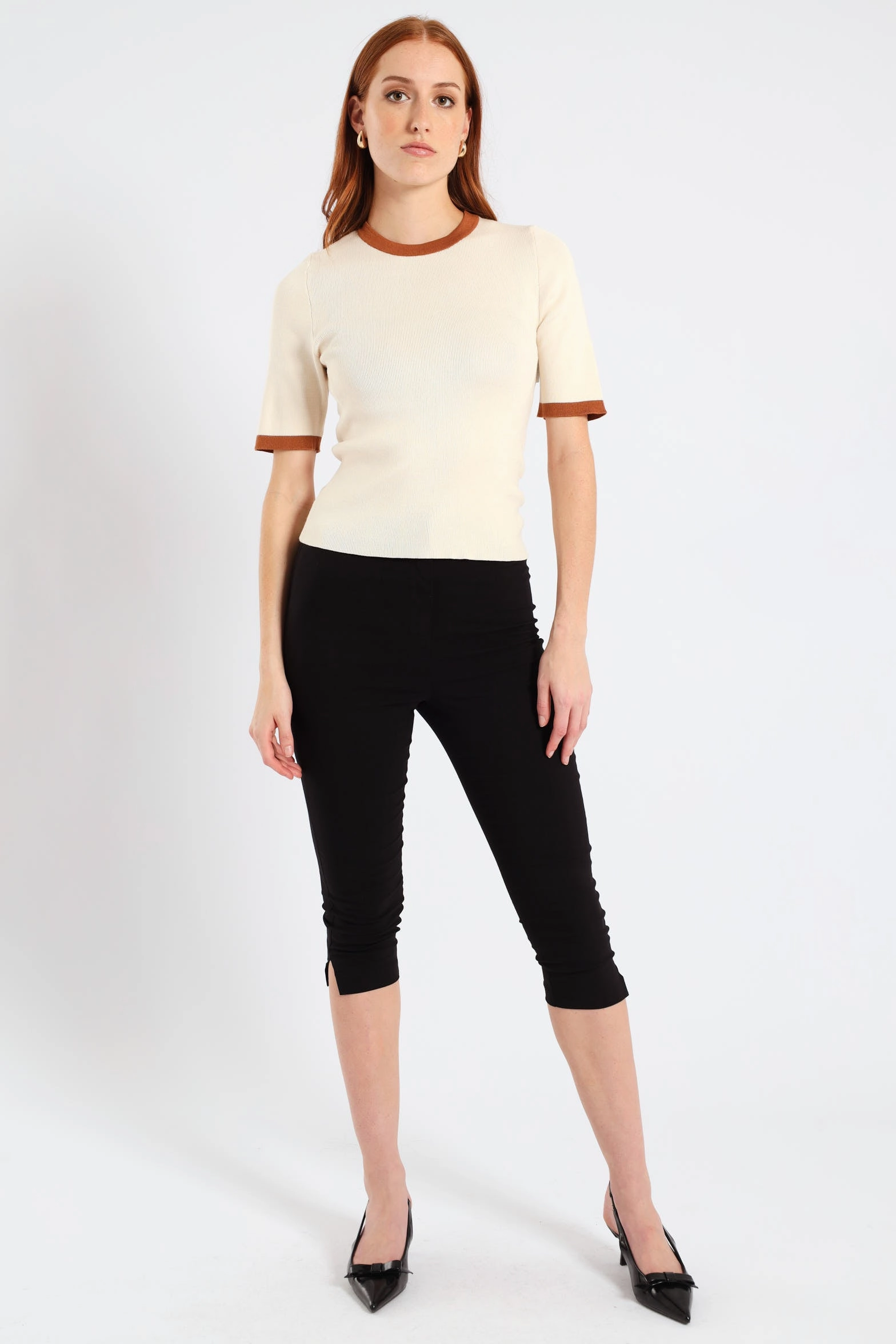 Skinny Capri Pants - Black AllDayCompression