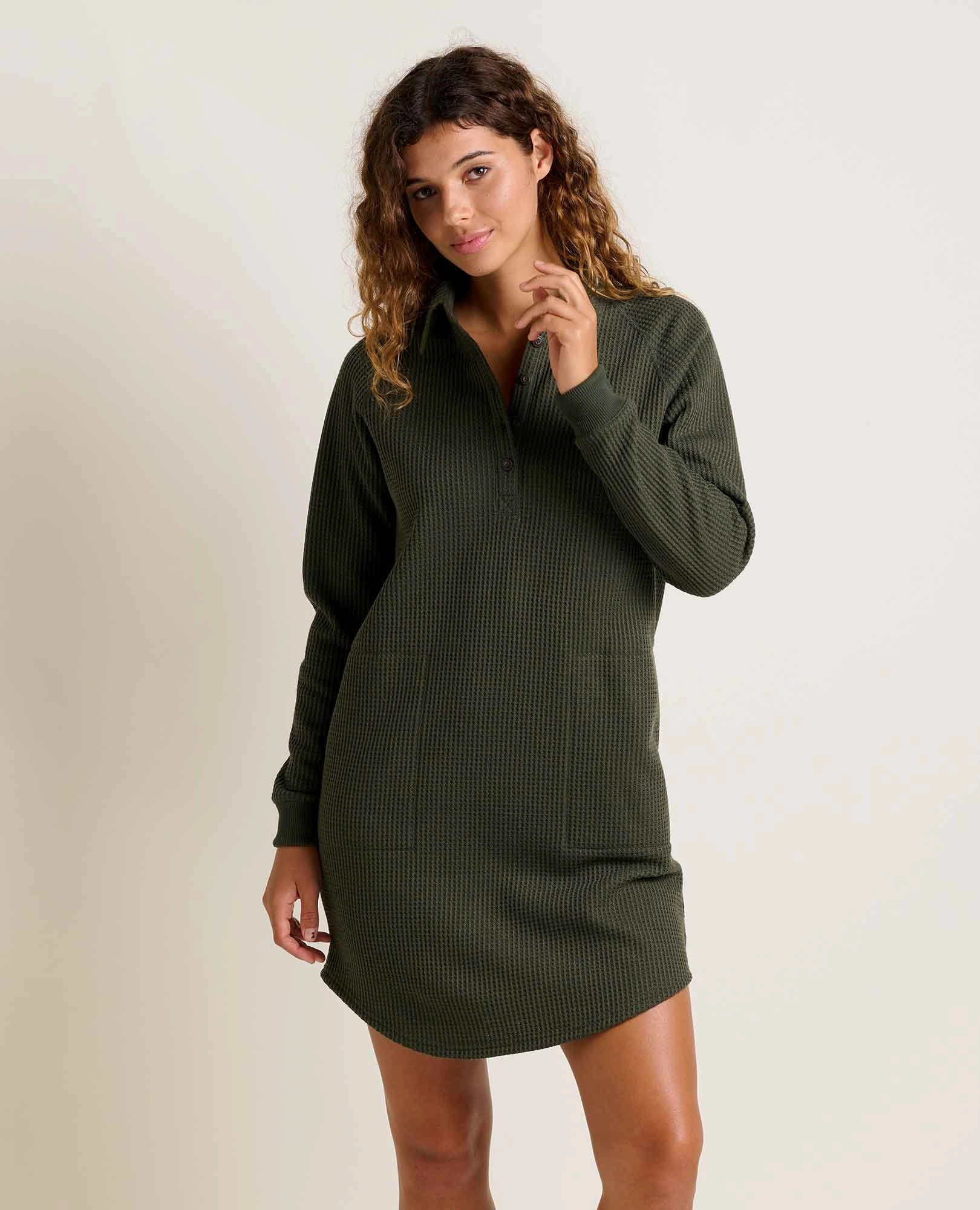 Hand-Wash Flattering Lines Bitterroot Henley Dress