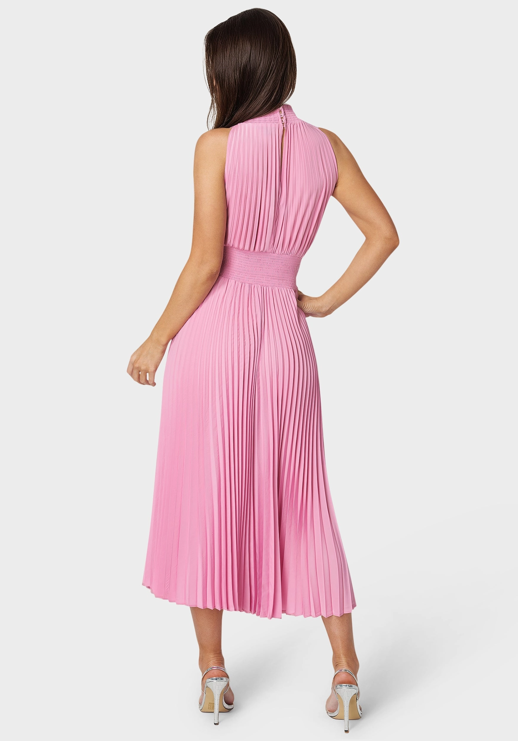 Odor-Control Sleeveless Pleated Dress