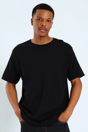 Minimal Trend Small Short Sleeve Tee - Black