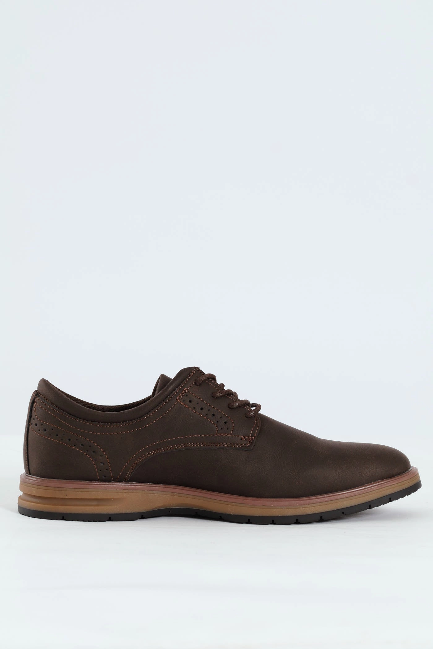 Smart Casual Lace Up Derby Shoe - Brown Style Clean Arch Care