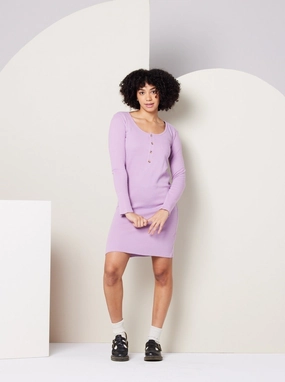 Aminah Dress - Lavender Cool Structure Sporty-Look