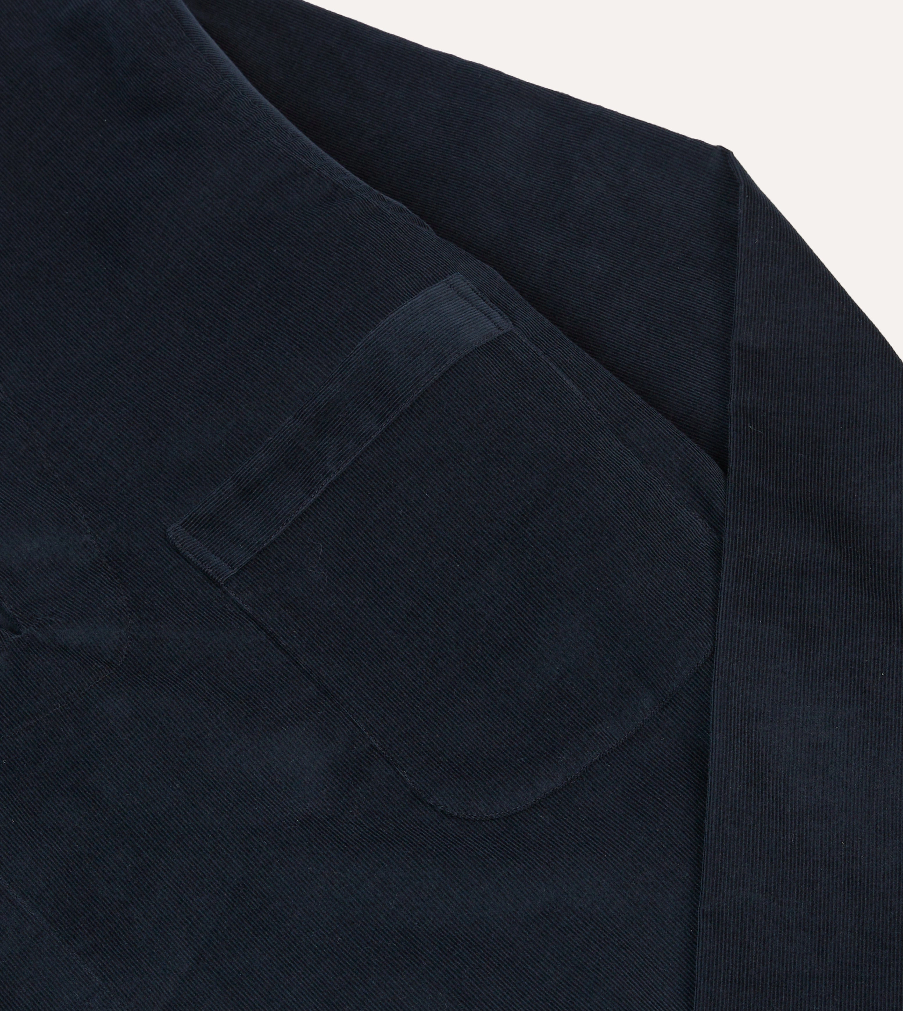 Navy Needlecord Smock Trendy Apparel Poolside Lounge