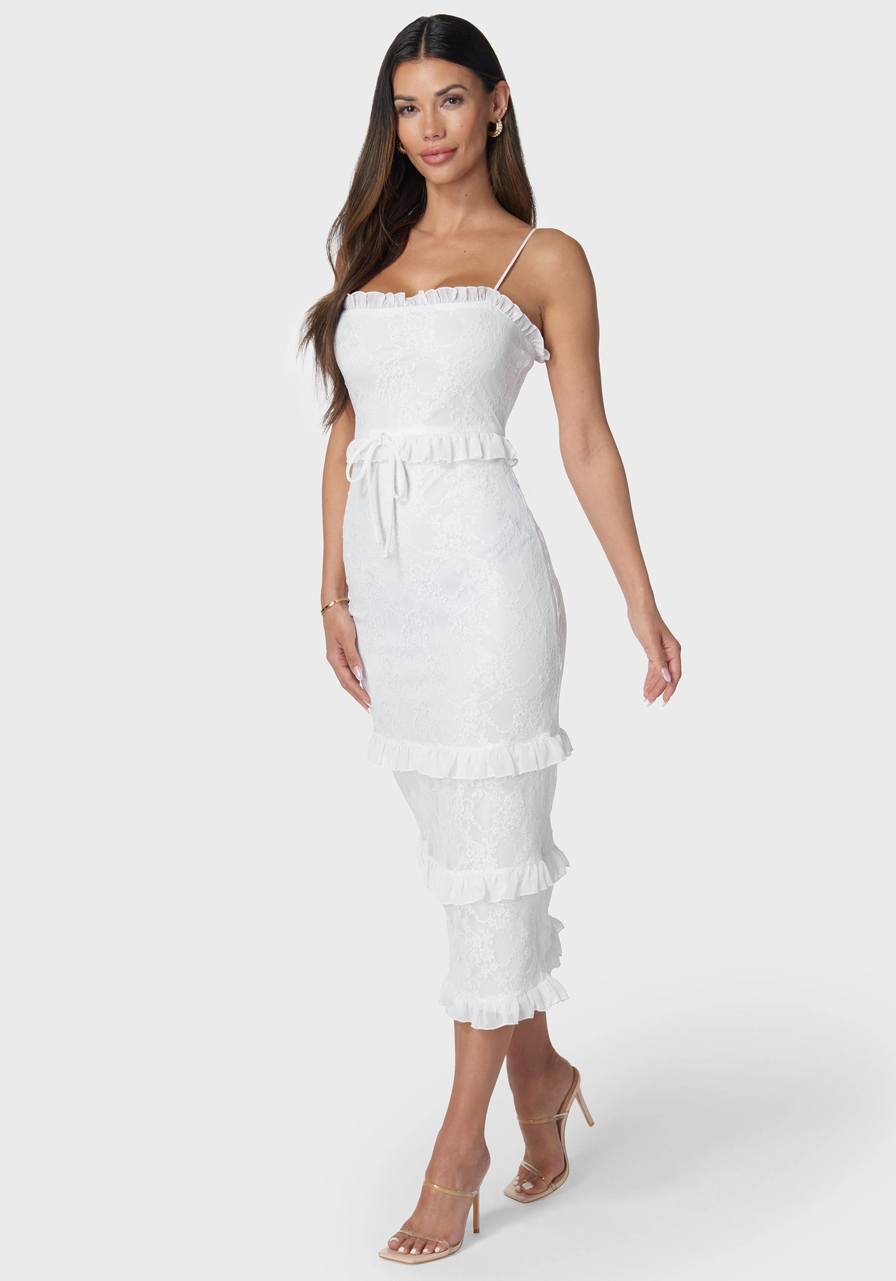 Smock Ruffle Maxi Dress Perfectly Tailored