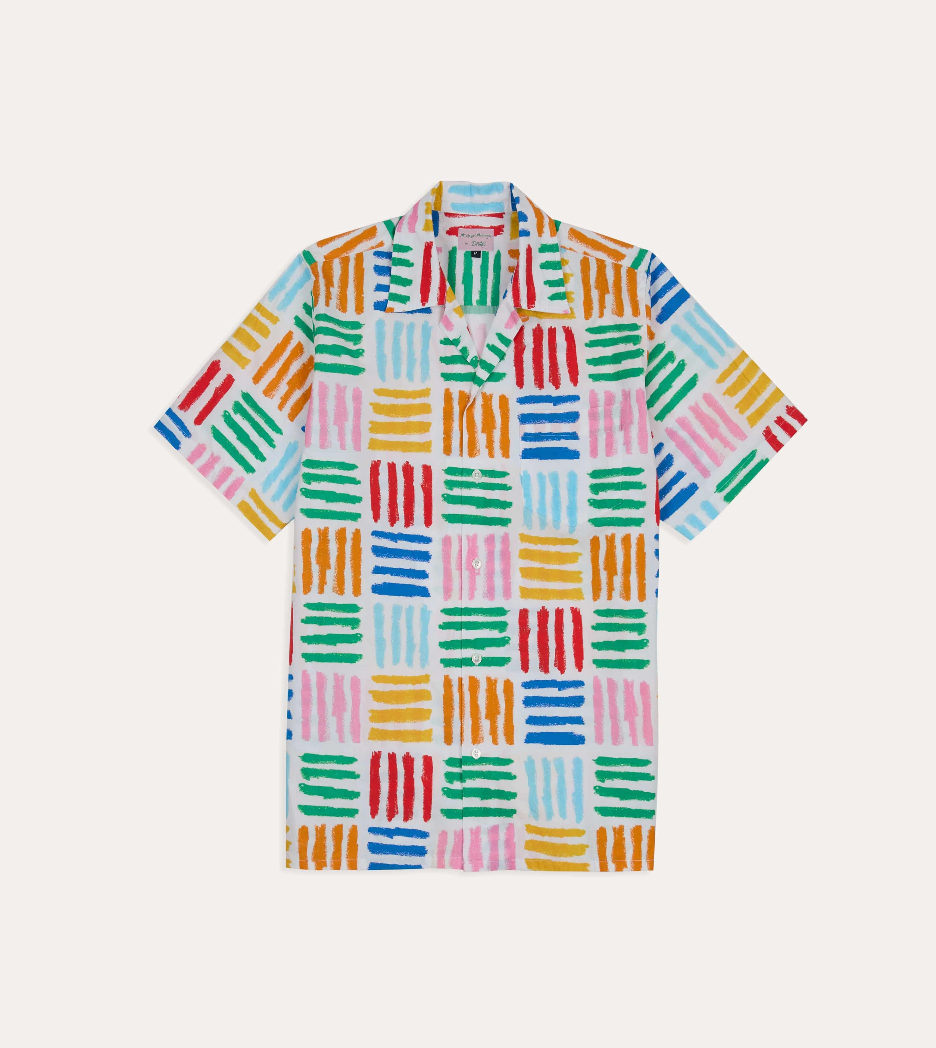 Michael McGregor for Drake's Check Camp Collar Shirt hypoallergenic