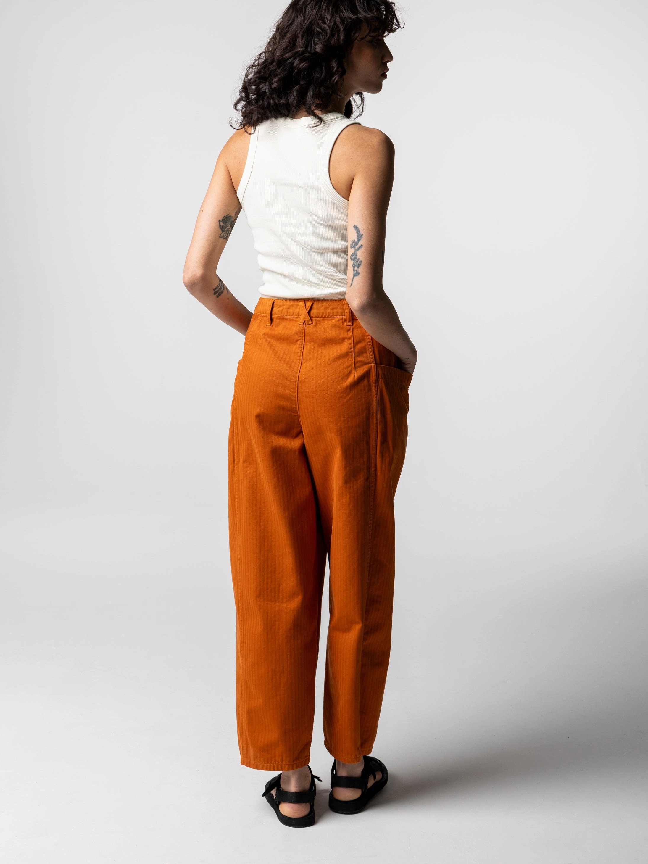 Women's Croft Workwear Barrel Trouser Lined interior Slim Shape