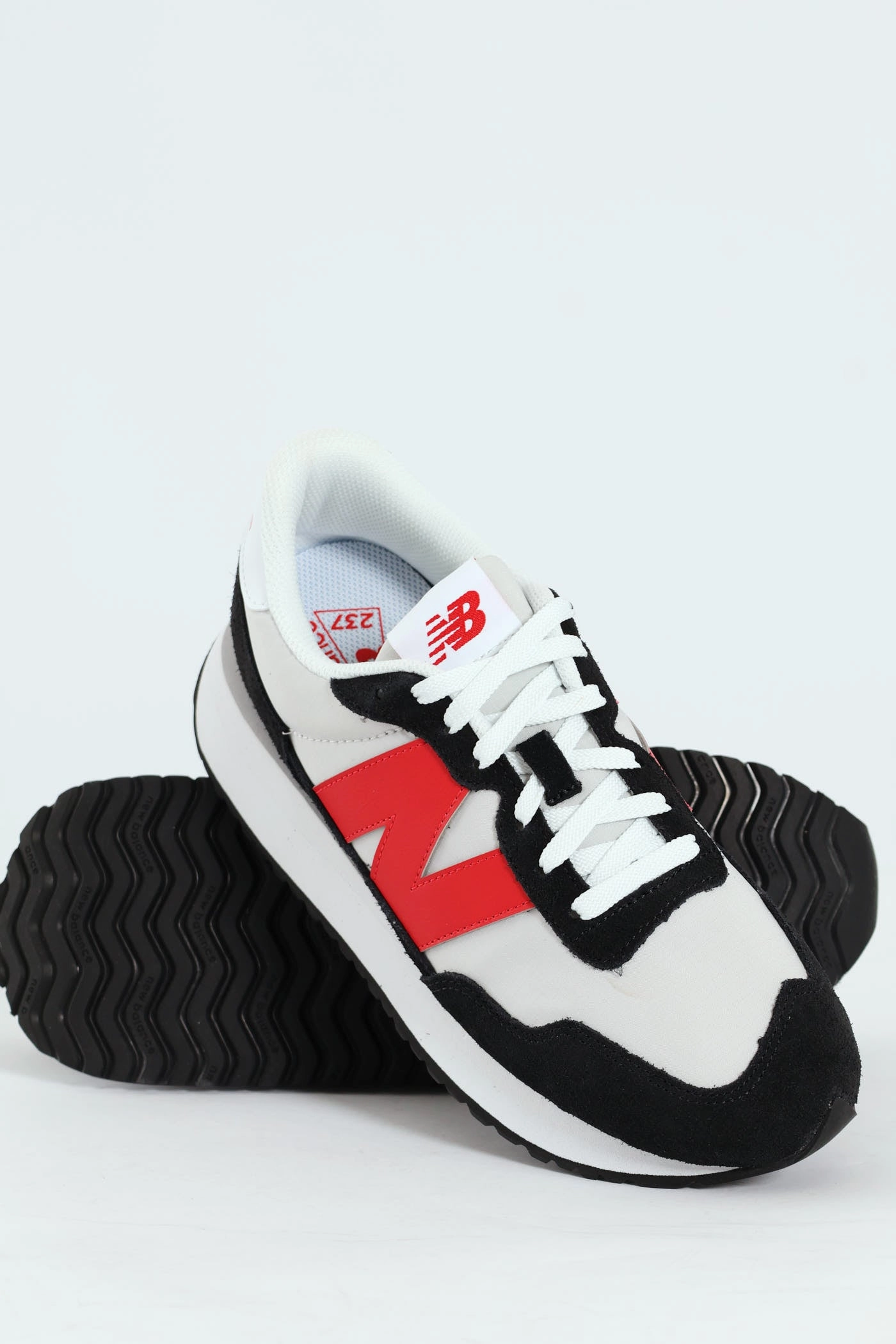 Foam Wedge Lace Up Sneaker - White/Black Simple Wear Any Outfit