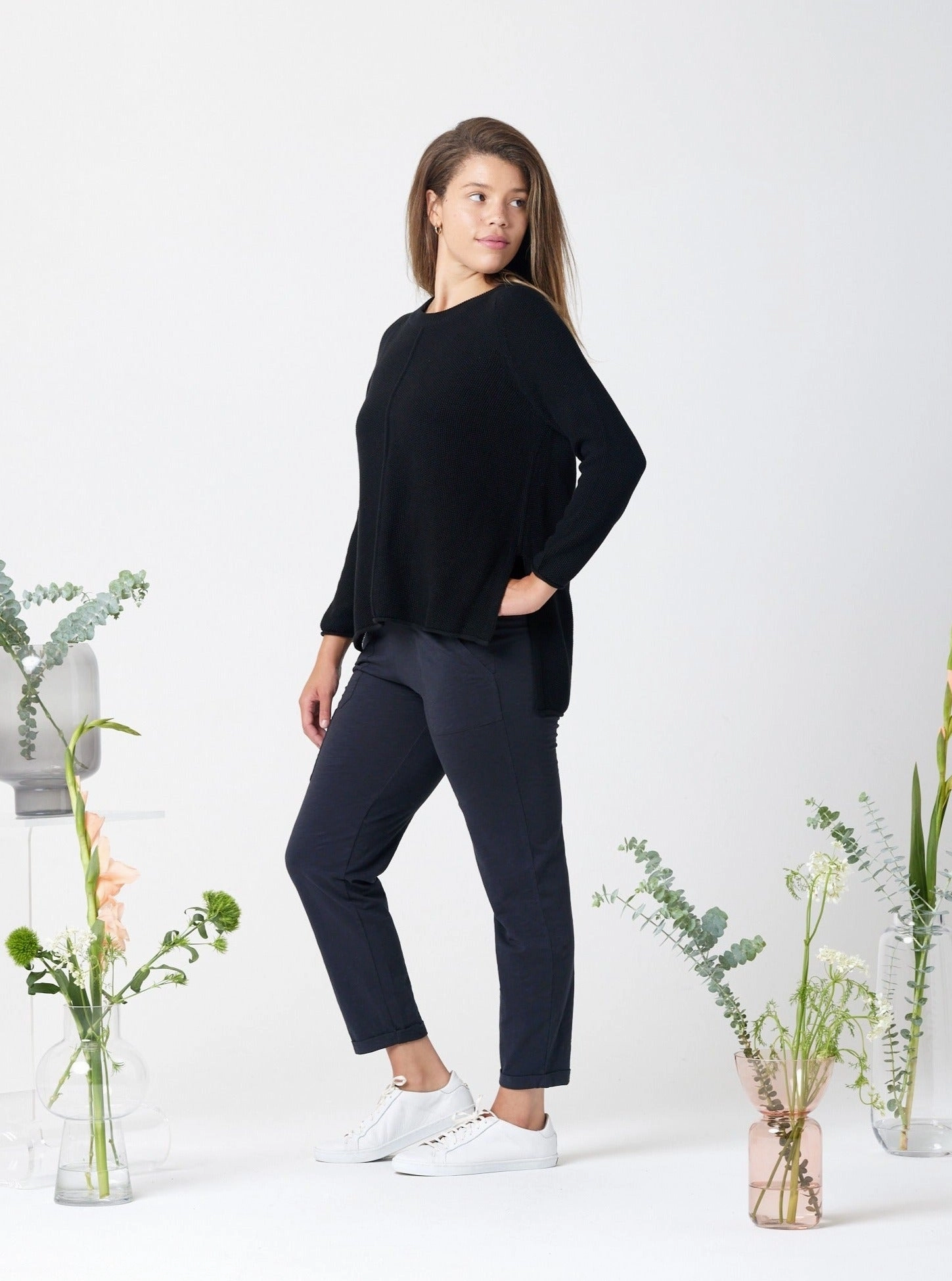 Cozy Look Cozy Warm Layer Solstice Sweater - Black