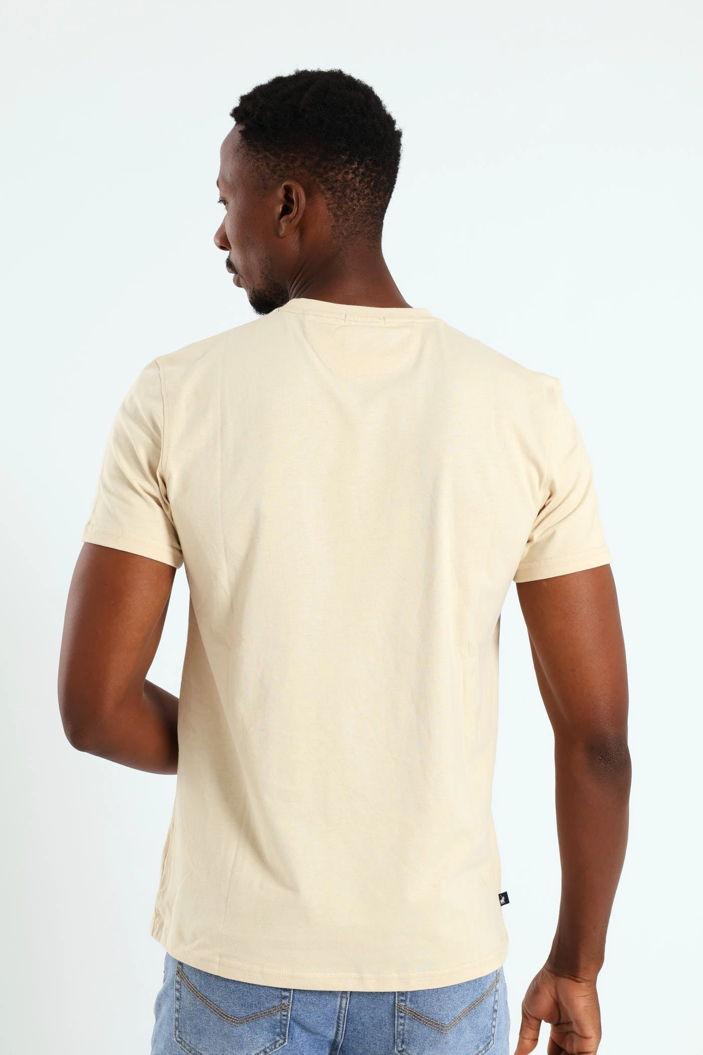 Chill Vibe David Embossed Tee - Stone